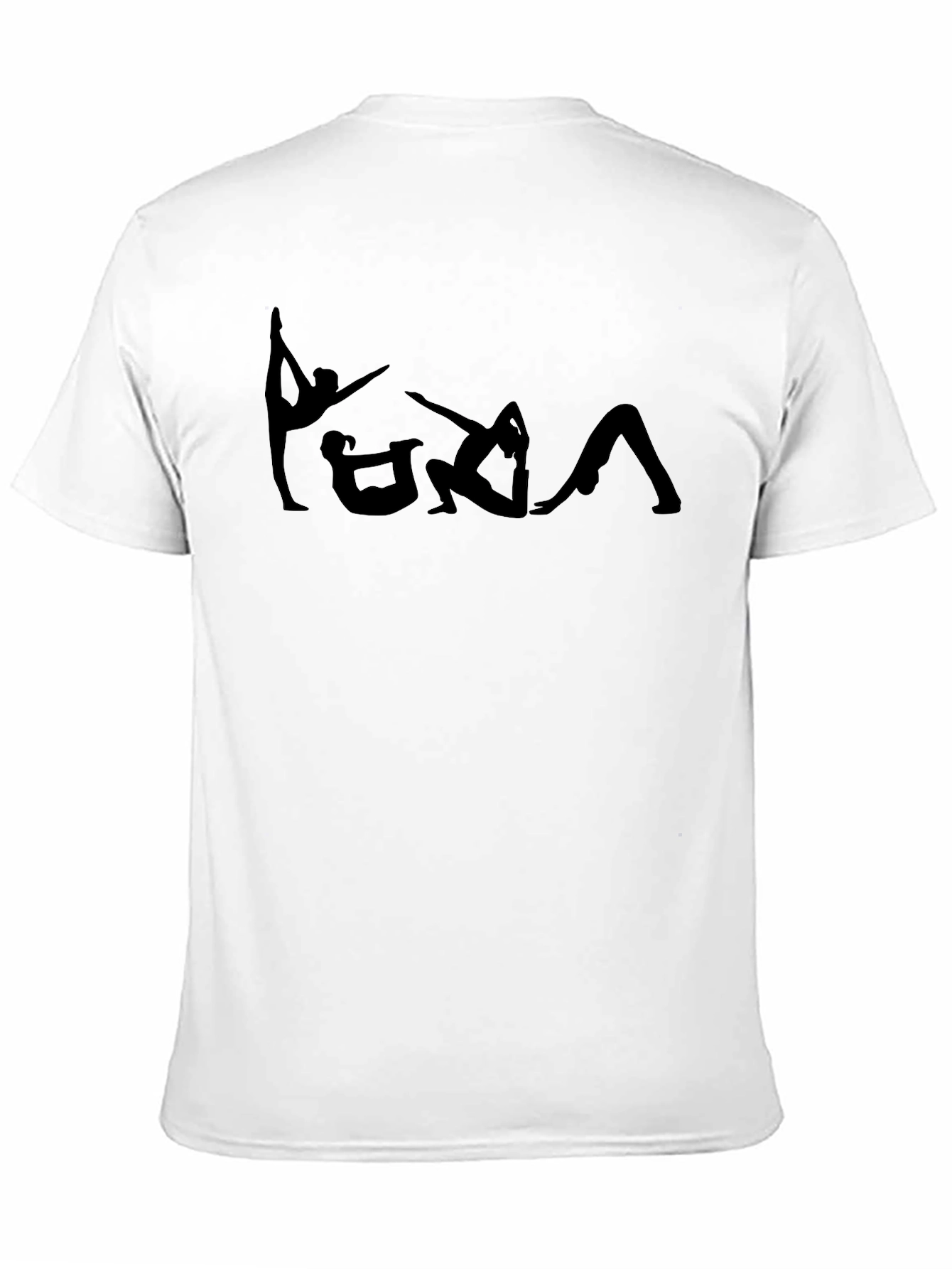Yoga Pose Black Graphic Tee