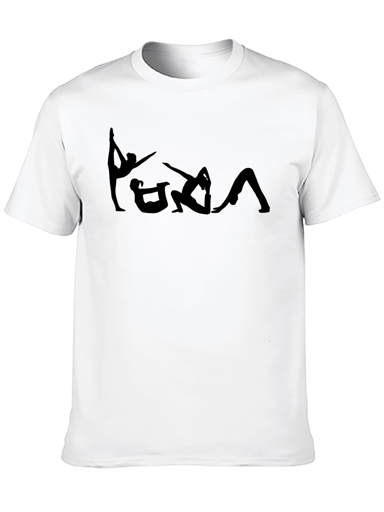Yoga Pose Black Graphic Tee