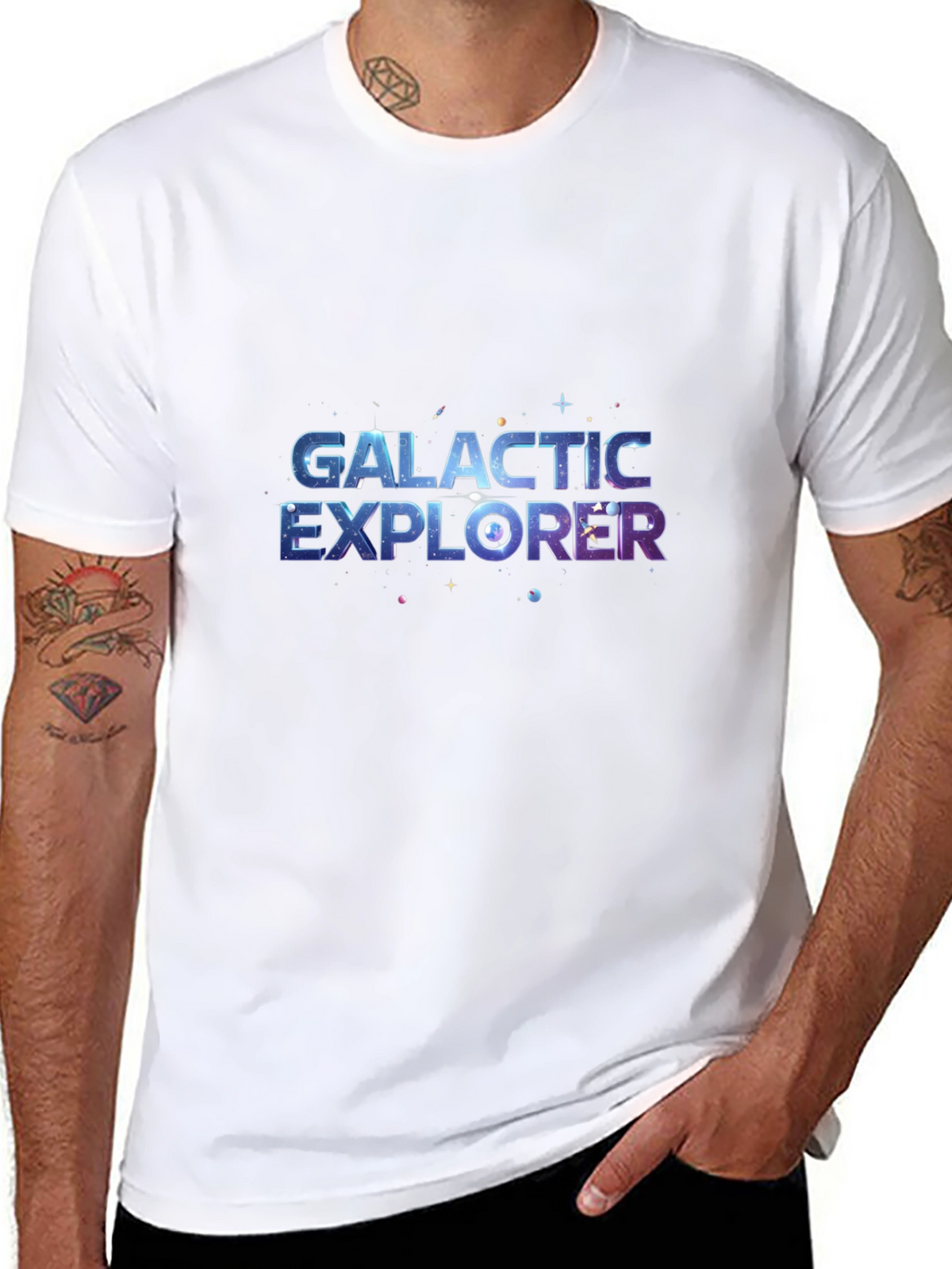 Galactic Explorer Black T-Shirt