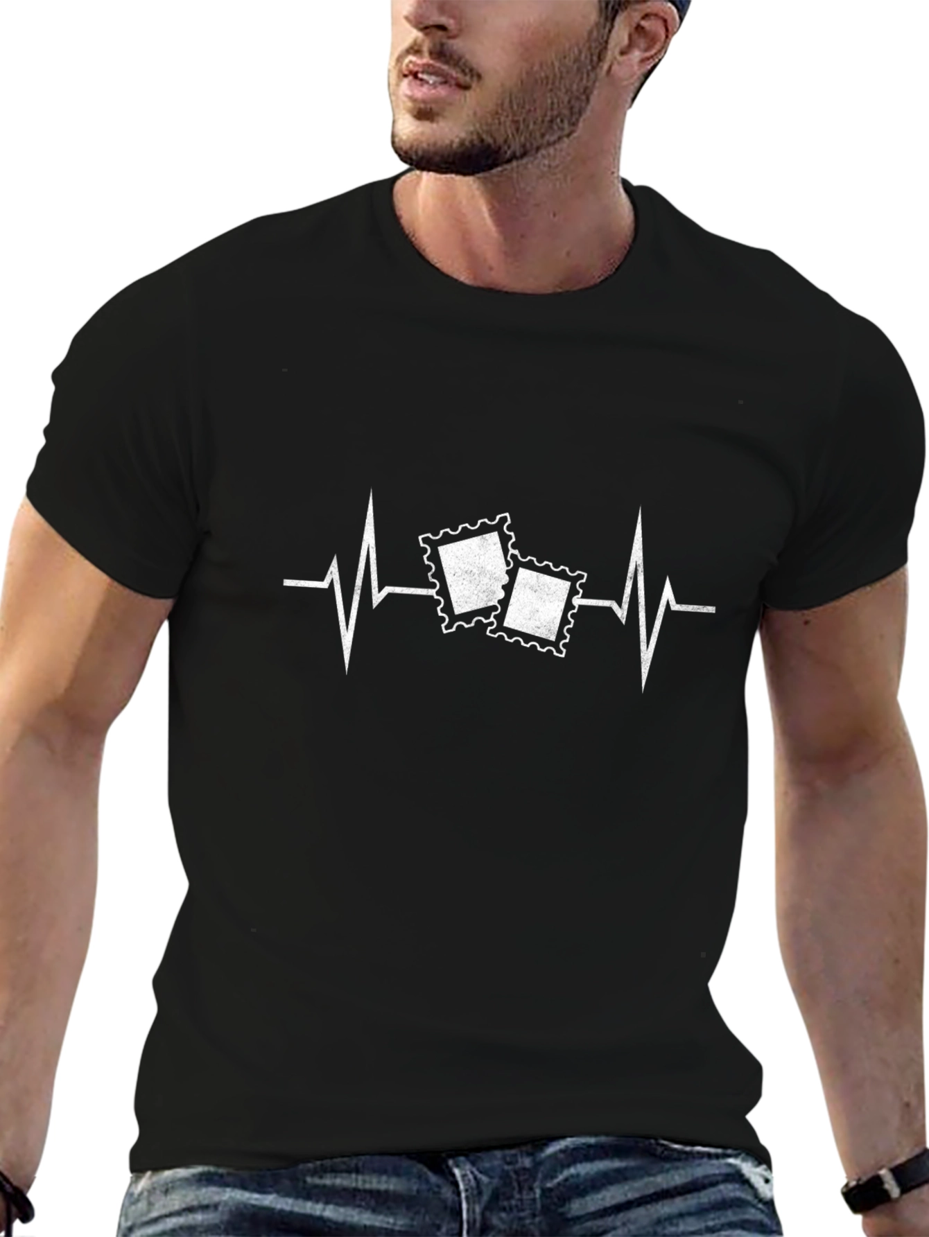 Stamp Collector Heartbeat T-Shirt