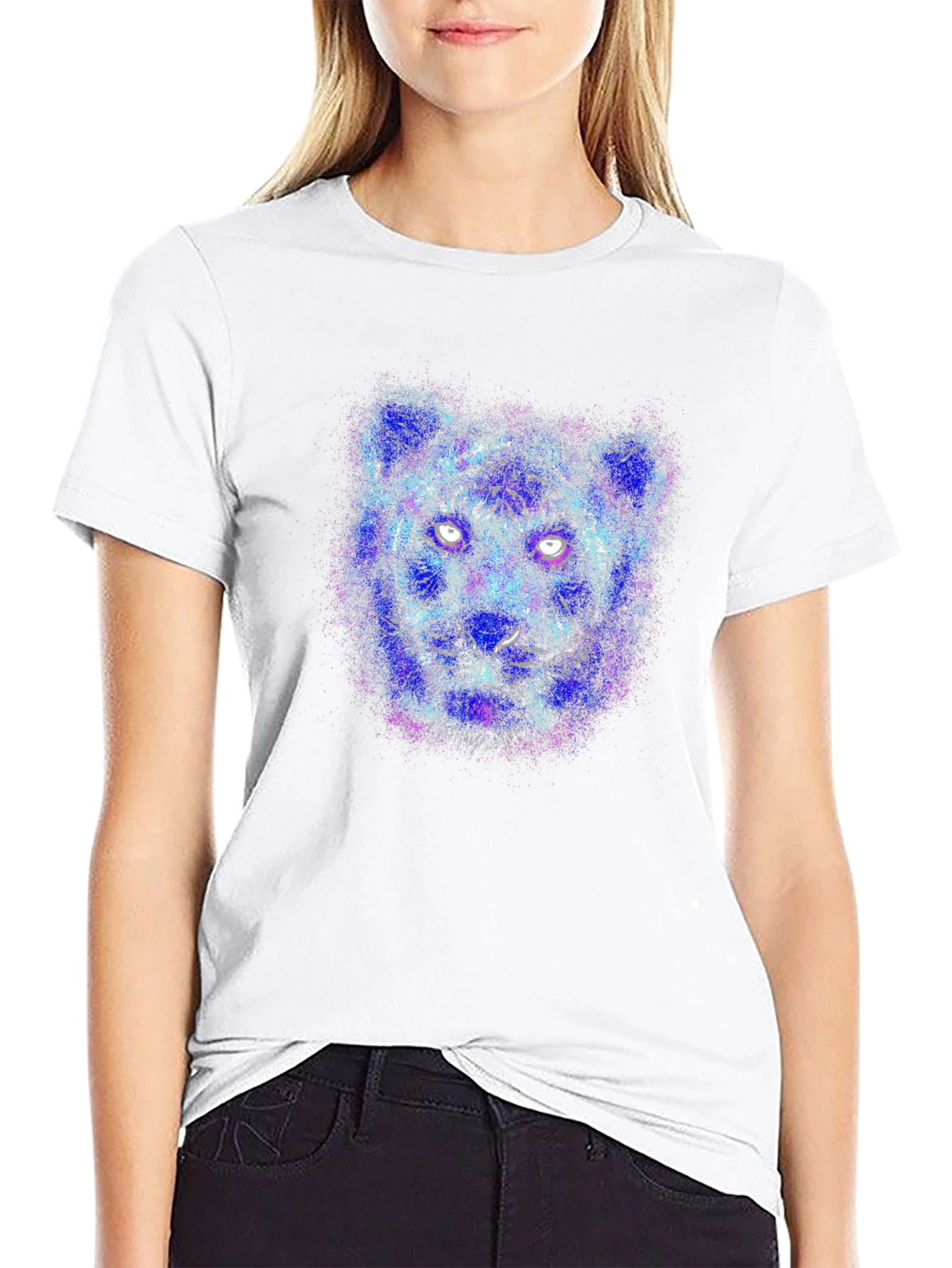 Electric Tiger Graphic T-Shirt - Unique Animal Design