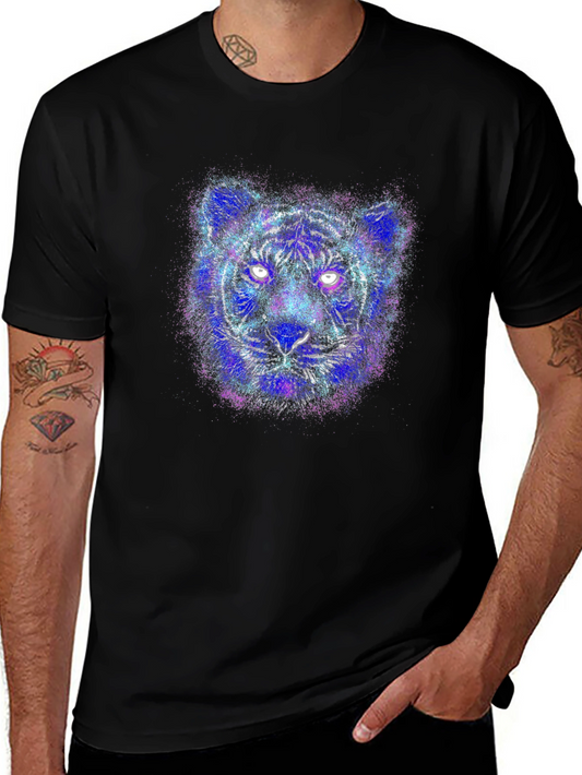 Electric Tiger Graphic T-Shirt - Unique Animal Design