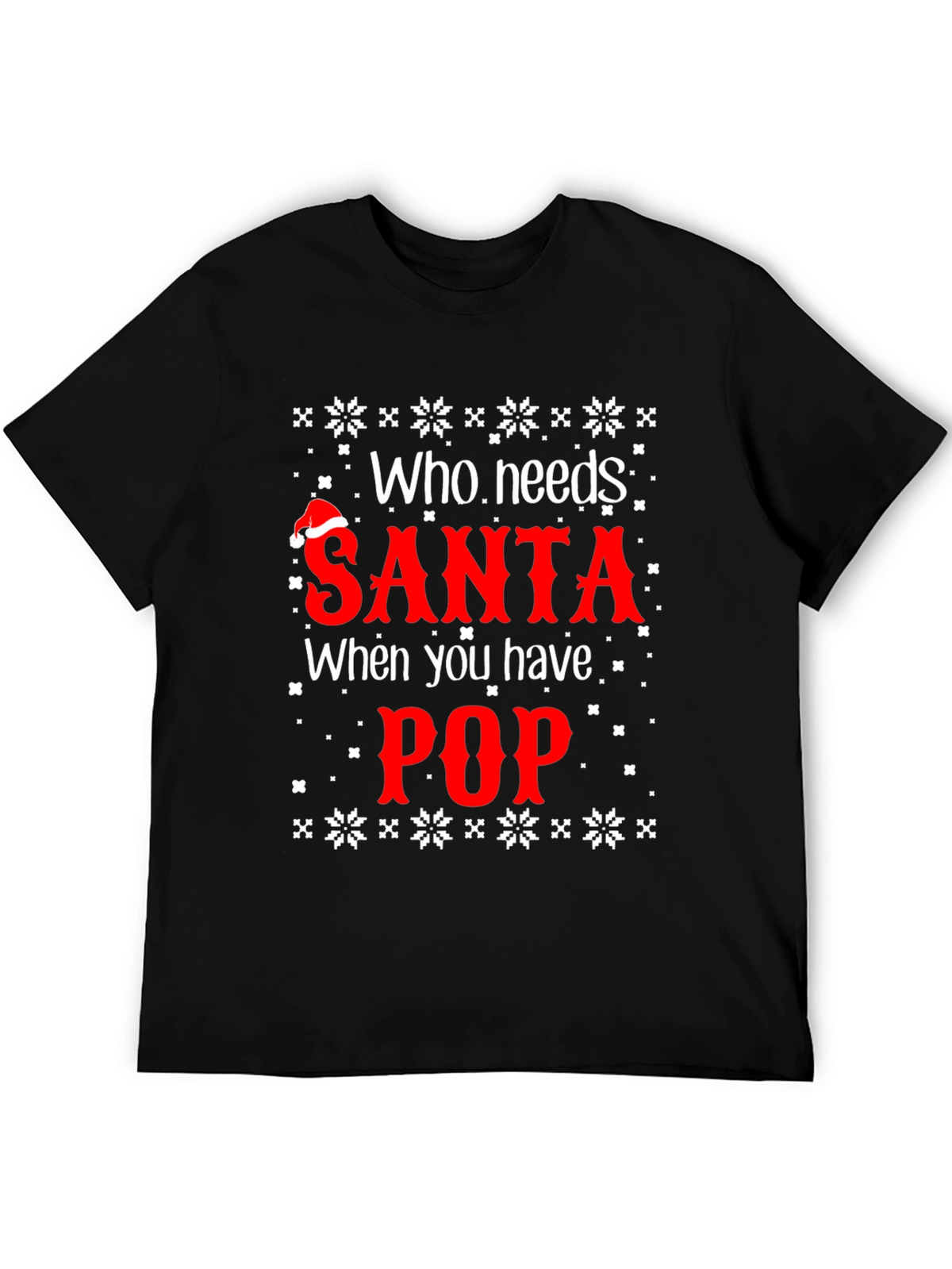 Funny Christmas Santa Pop T-Shirt