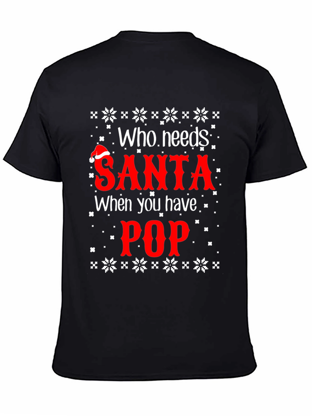 Funny Christmas Santa Pop T-Shirt