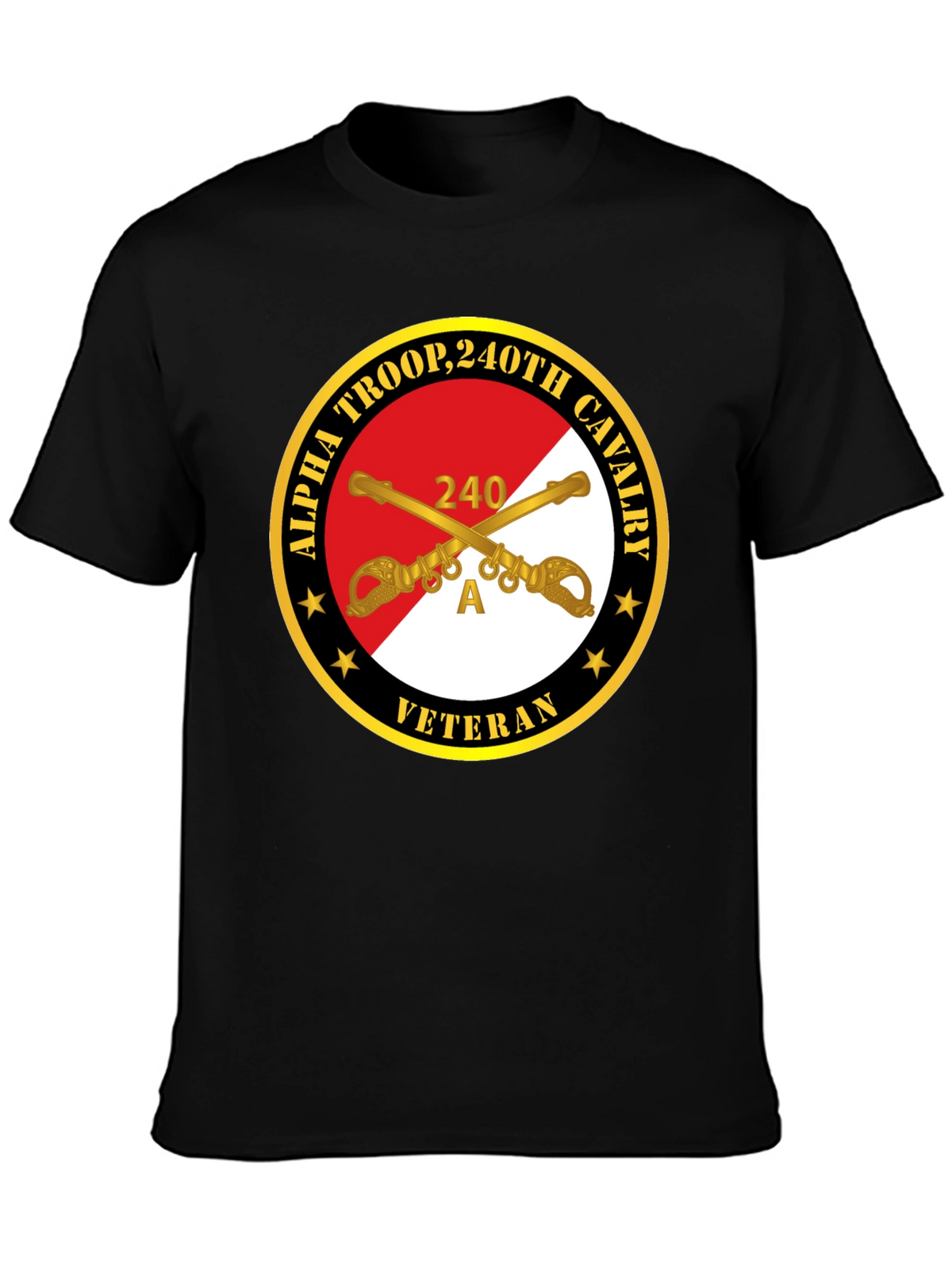 Alpha Troop 240th Cavalry Veteran T-Shirt