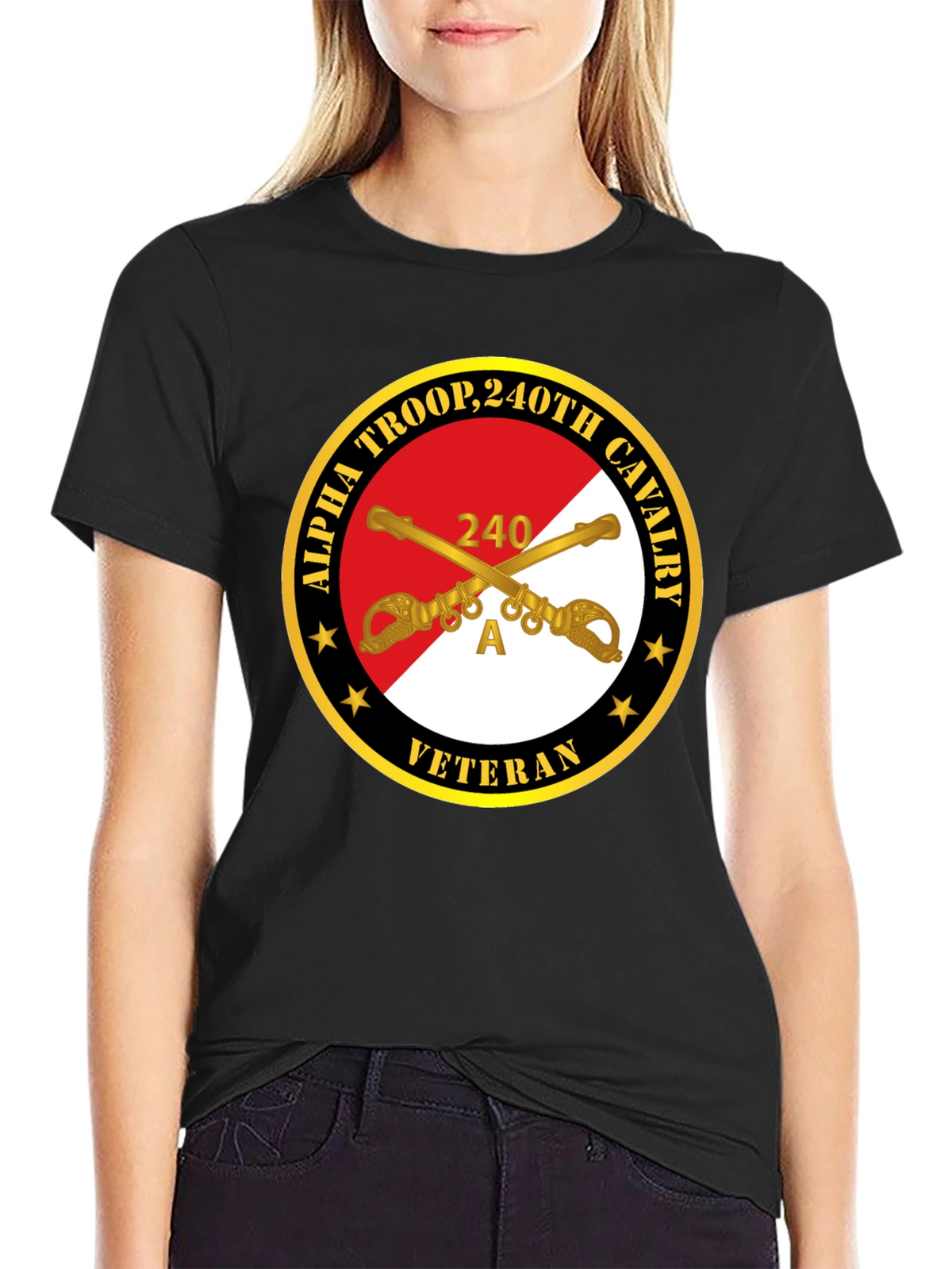 Alpha Troop 240th Cavalry Veteran T-Shirt