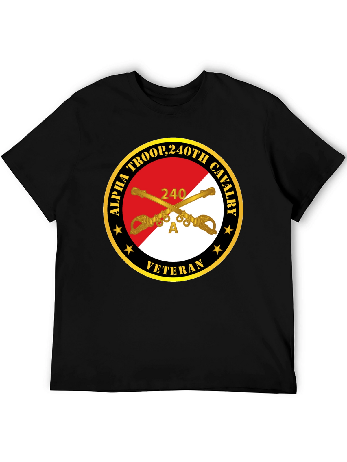Alpha Troop 240th Cavalry Veteran T-Shirt