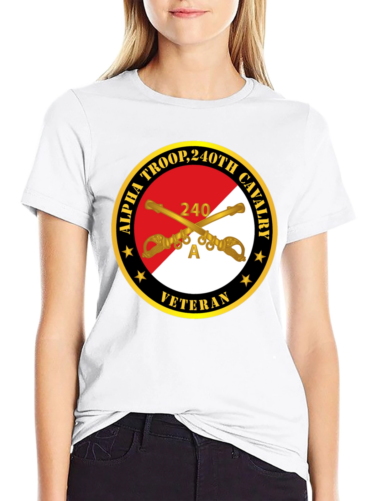 Alpha Troop 240th Cavalry Veteran T-Shirt
