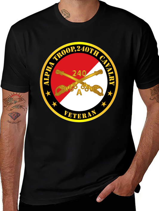 Alpha Troop 240th Cavalry Veteran T-Shirt