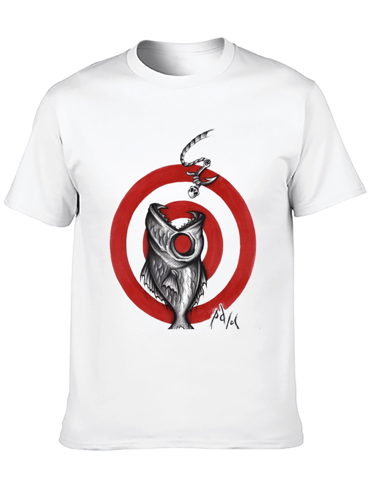 Fish Target Graphic Tee - Mens Black T-Shirt