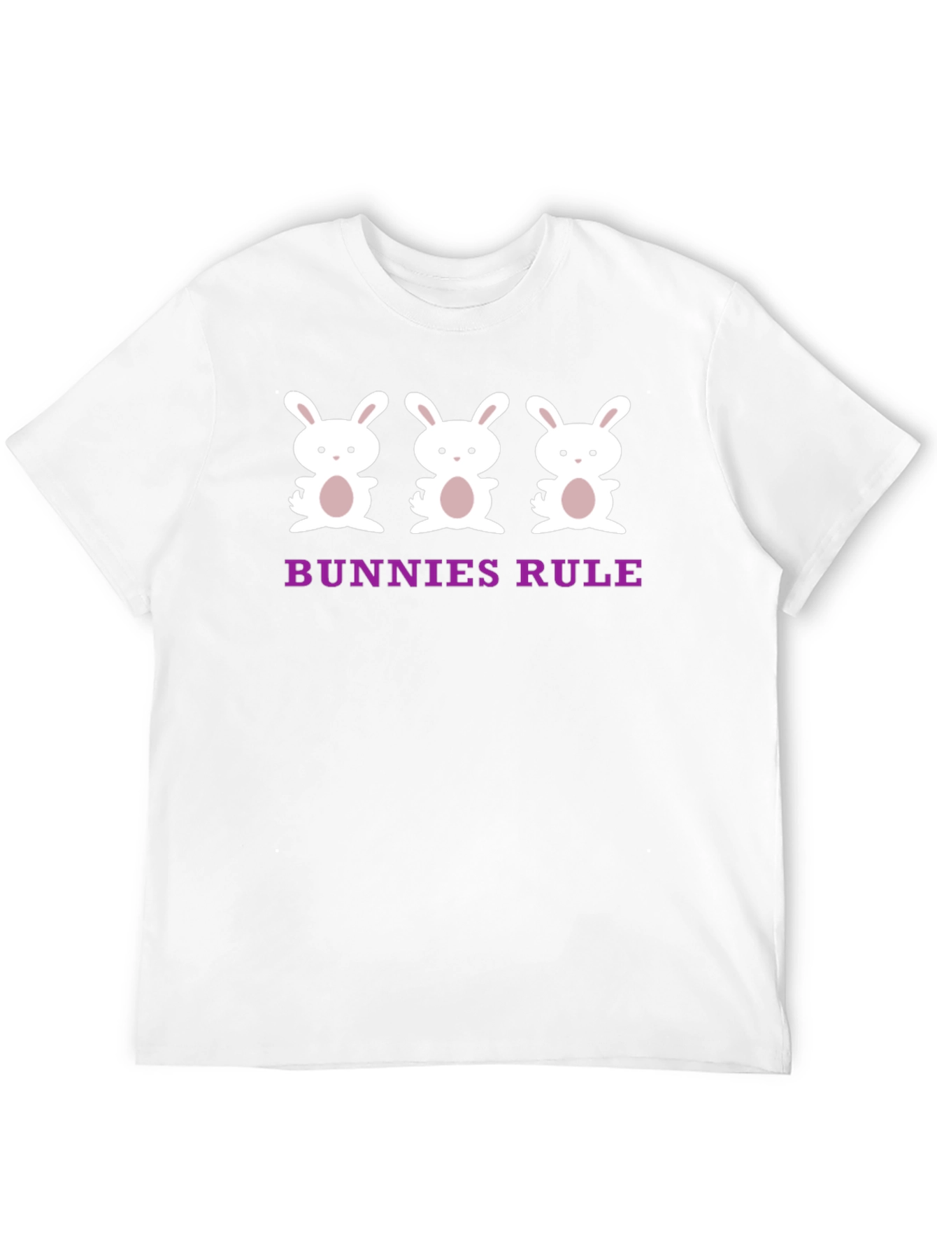 Bunnies Rule T-Shirt - Cute Bunny Graphic Tee