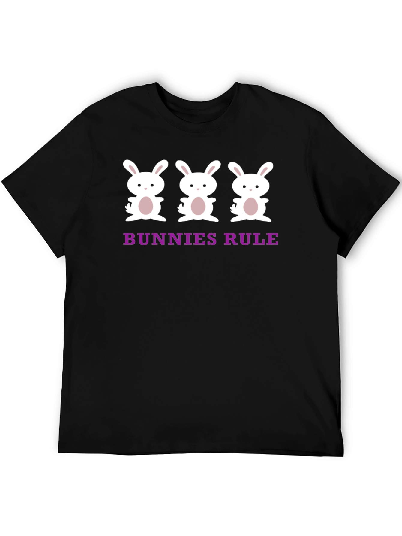 Bunnies Rule T-Shirt - Cute Bunny Graphic Tee
