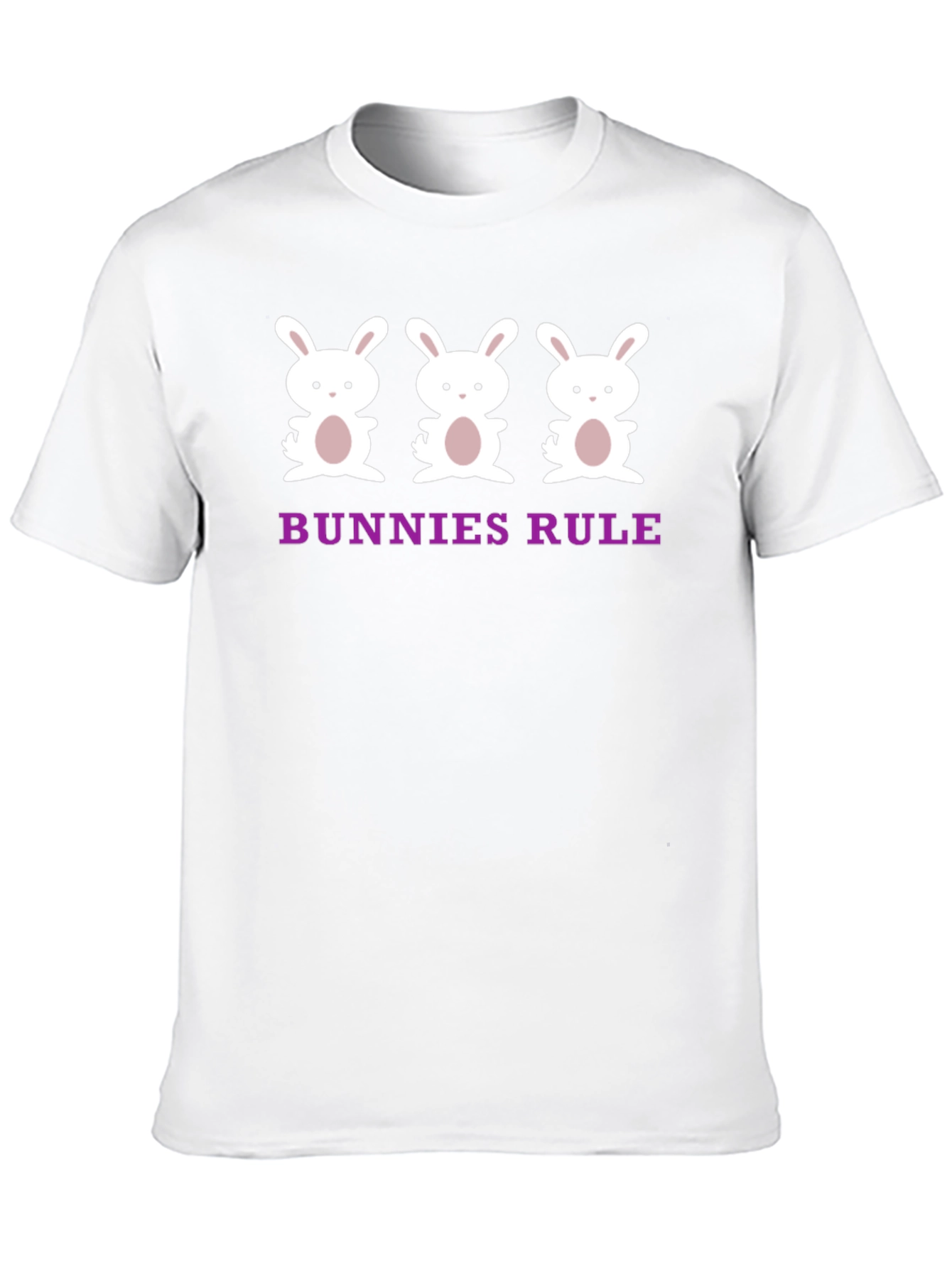 Bunnies Rule T-Shirt - Cute Bunny Graphic Tee