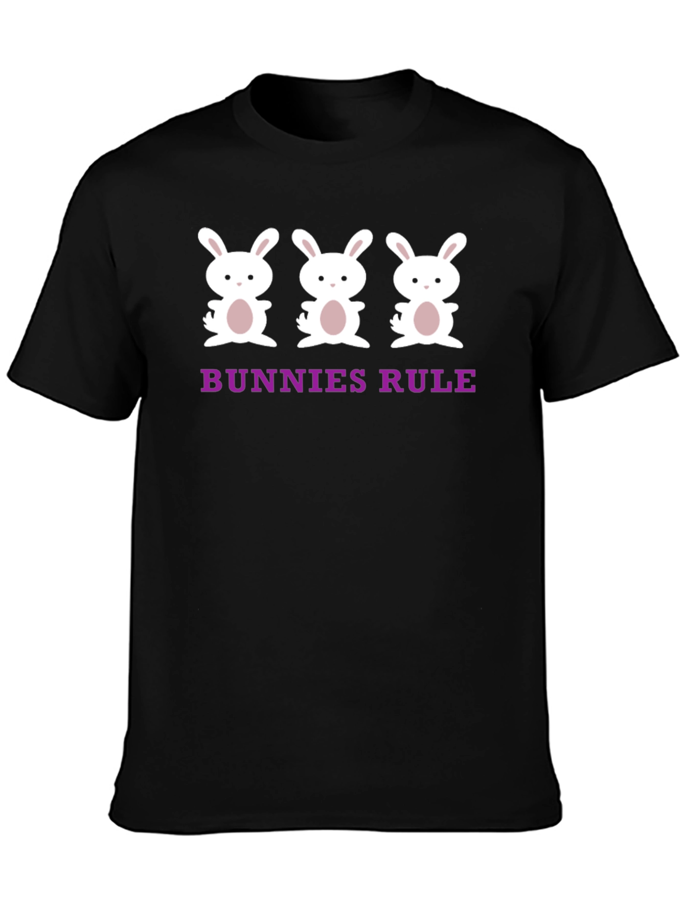 Bunnies Rule T-Shirt - Cute Bunny Graphic Tee
