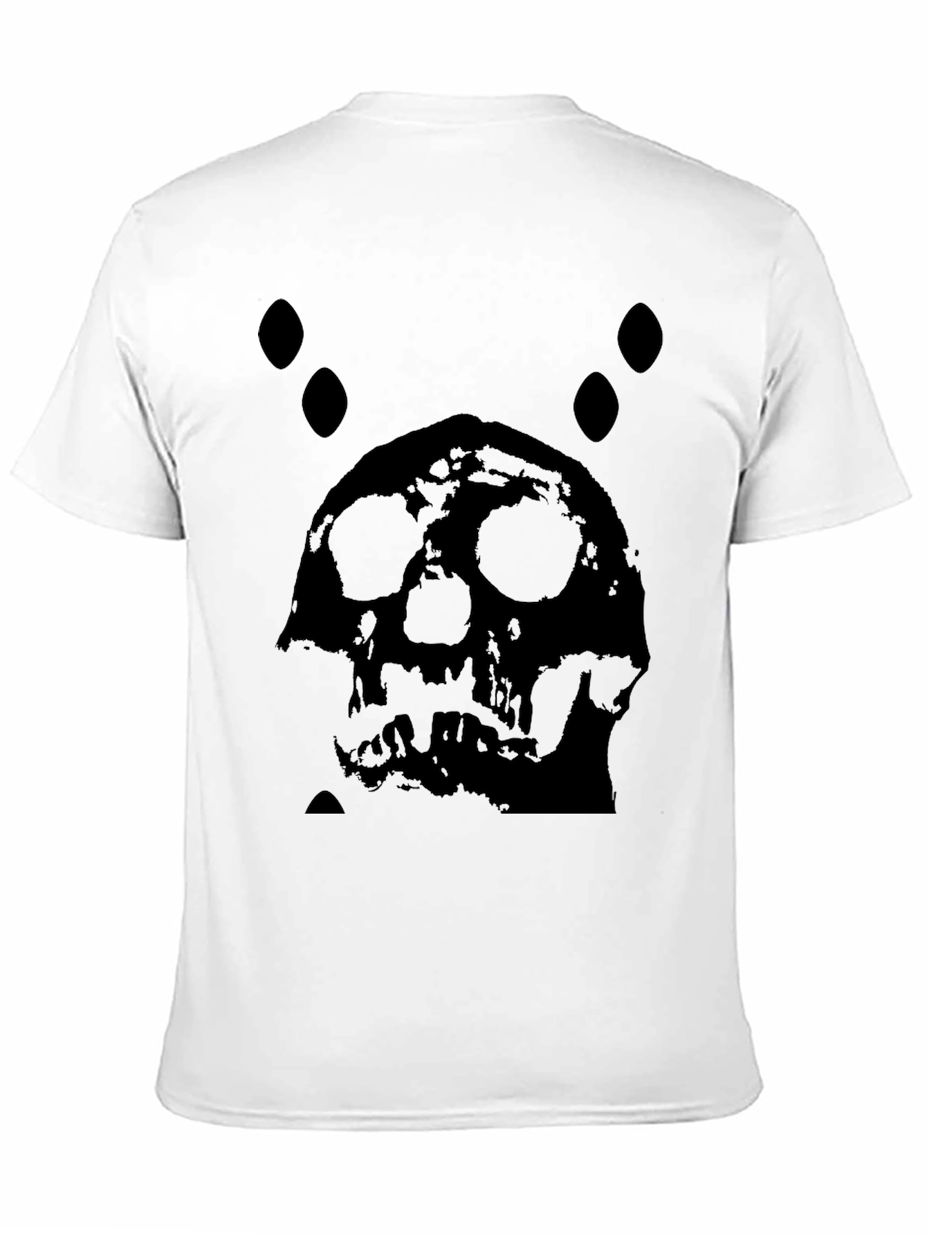 Skull Graphic Print Black T-Shirt