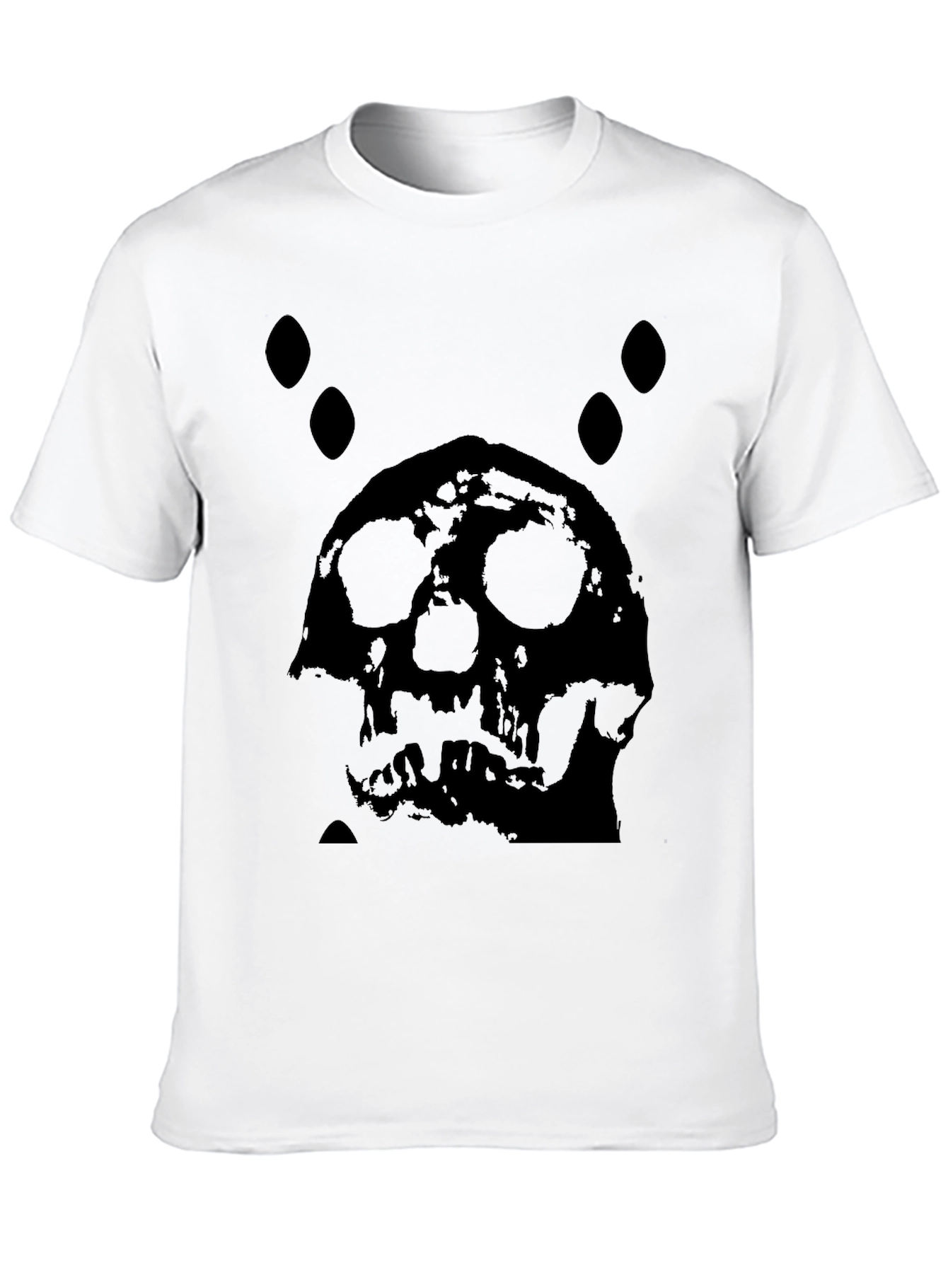 Skull Graphic Print Black T-Shirt