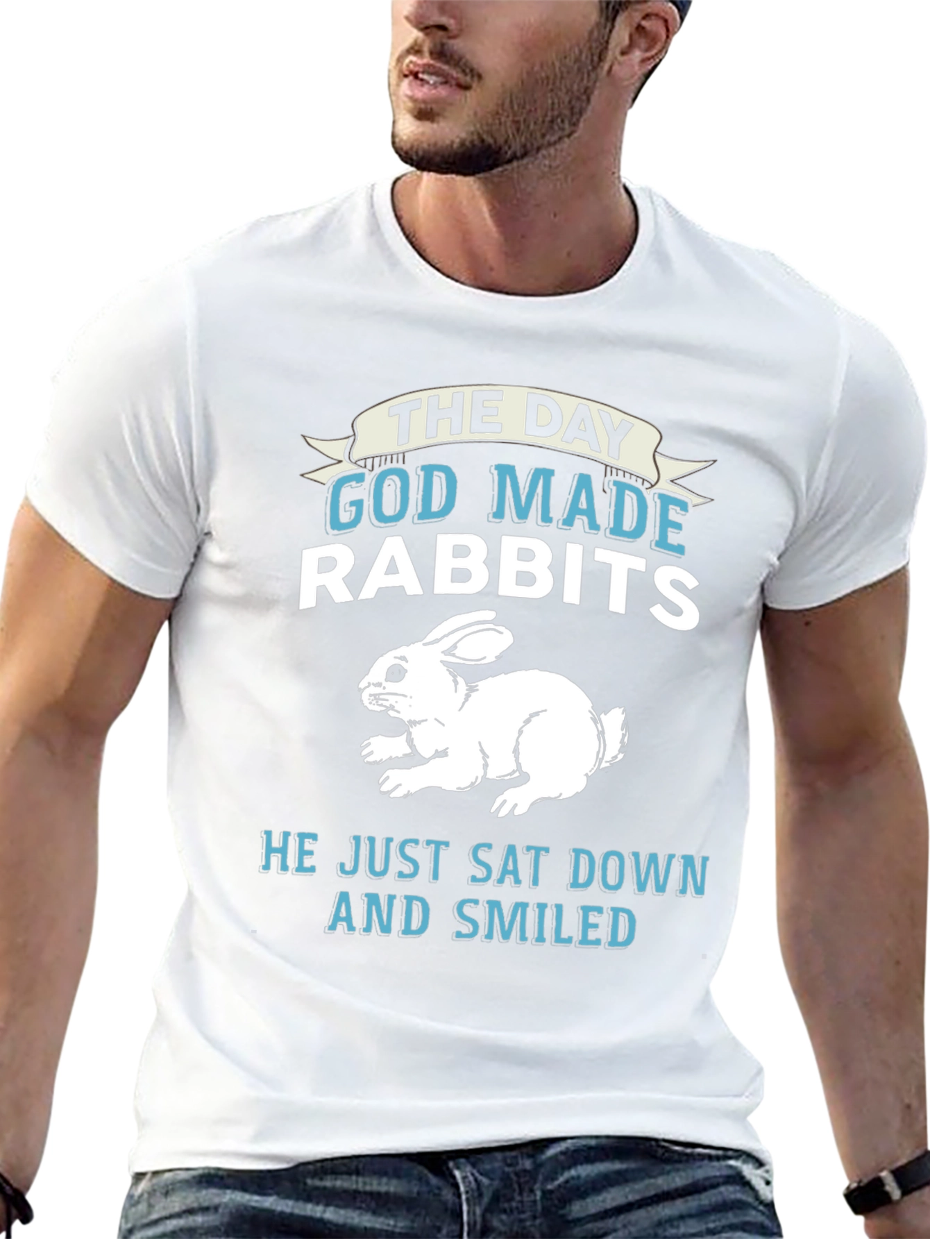 The Day God Made Rabbits Graphic Tee