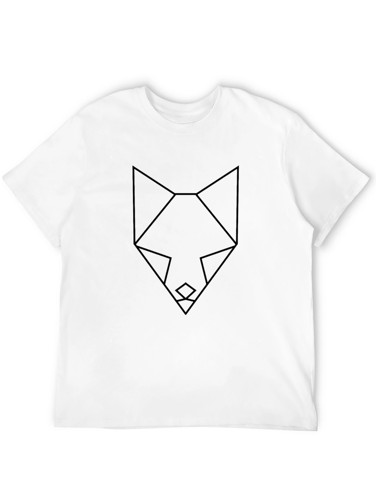Geometric Fox Tee - Modern Minimalist Design