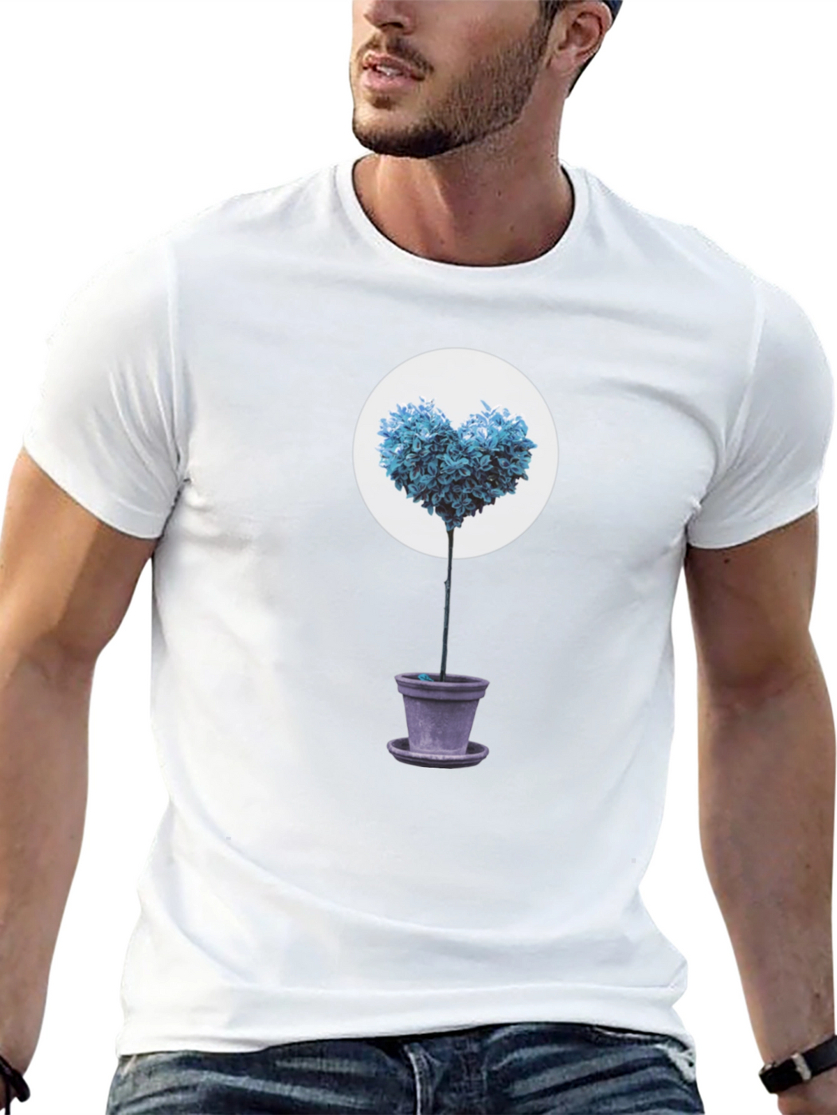 Heart Tree Graphic Tee - Black