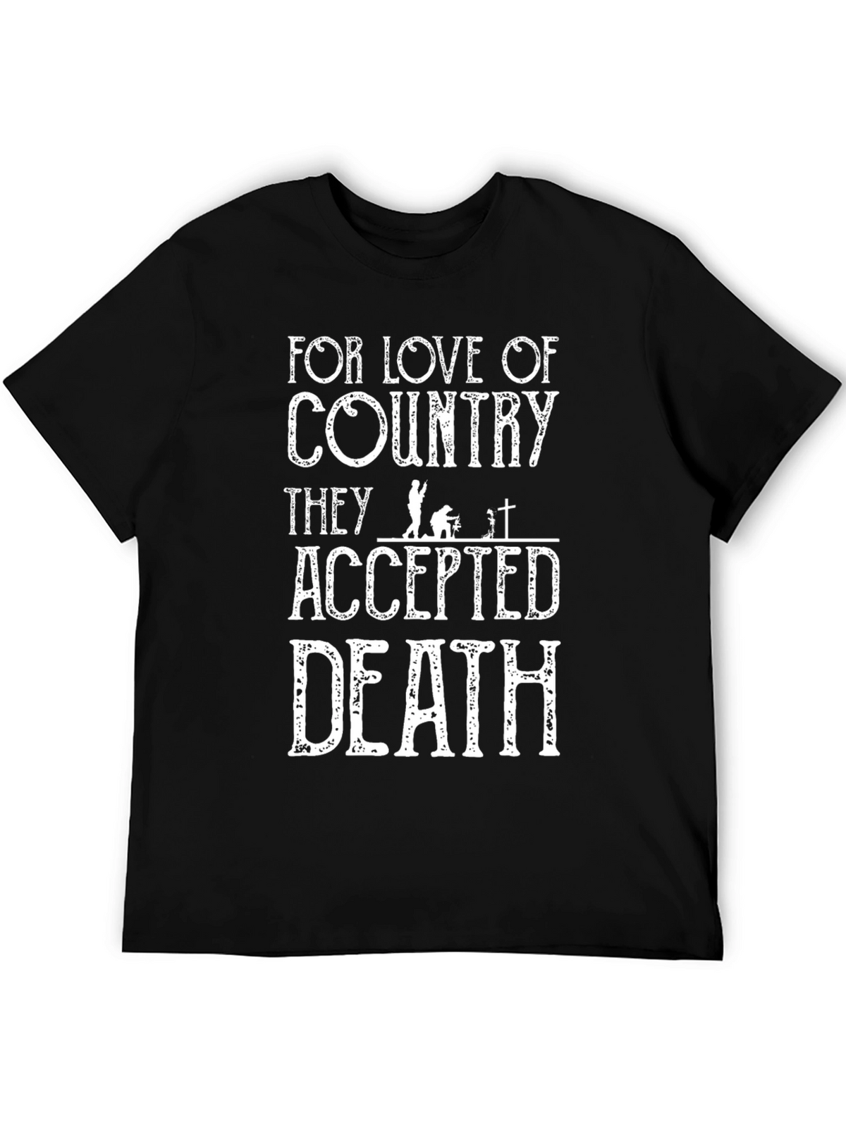 For Love of Country Graphic Print Black T-Shirt