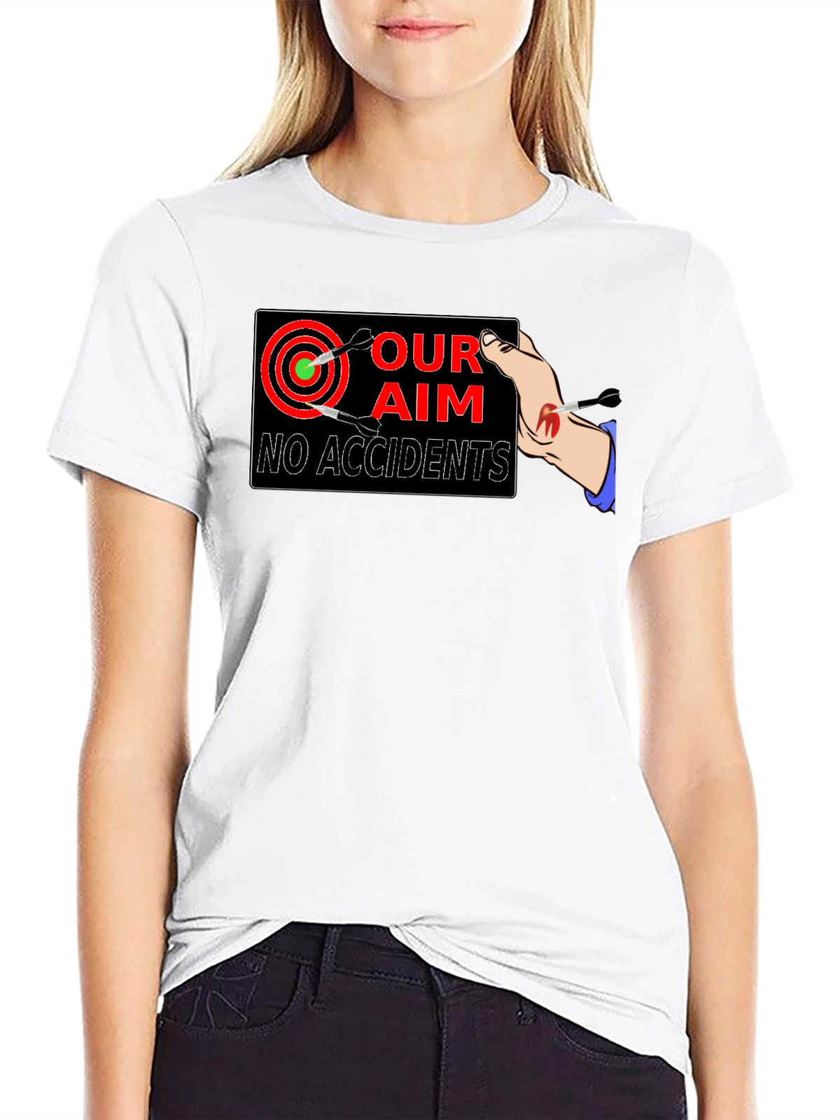 Our Aim No Accidents Graphic T-Shirt
