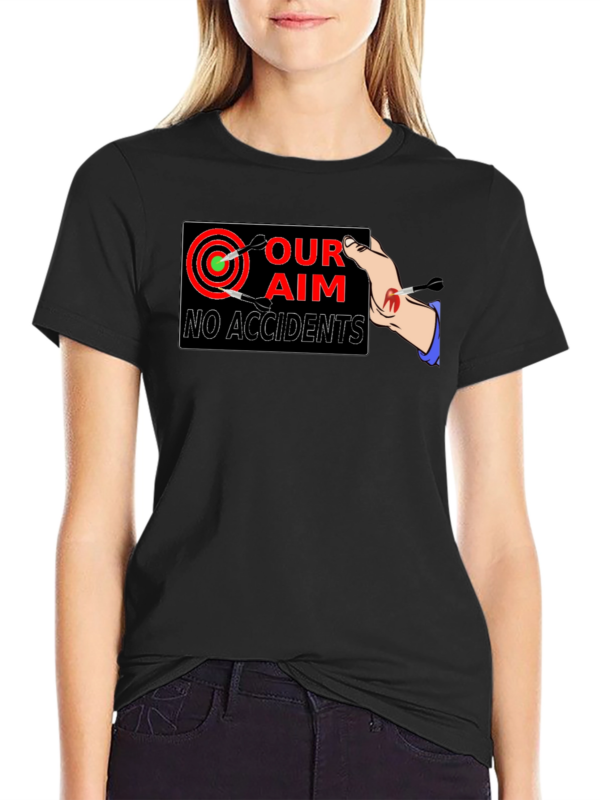 Our Aim No Accidents Graphic T-Shirt