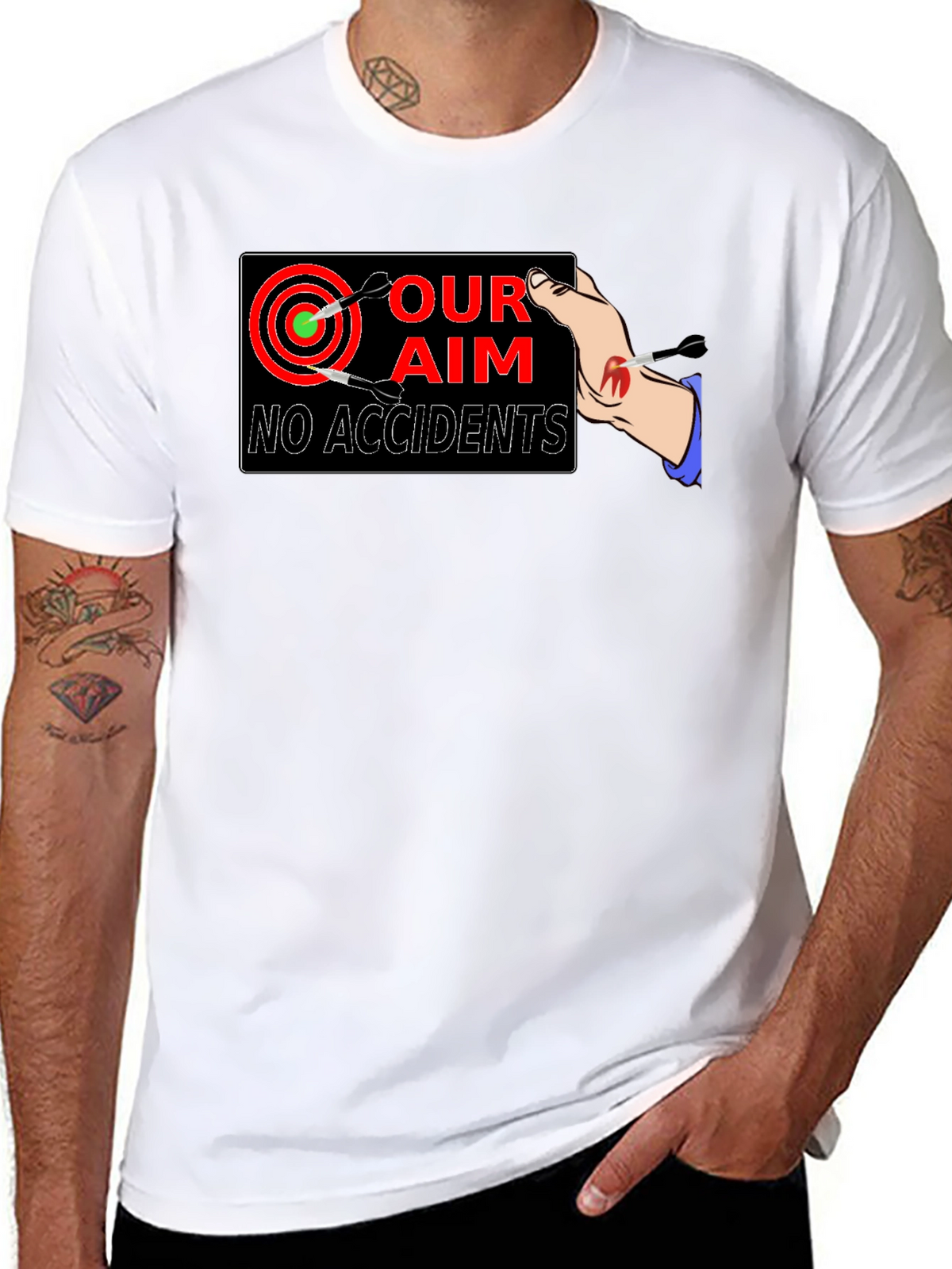 Our Aim No Accidents Graphic T-Shirt