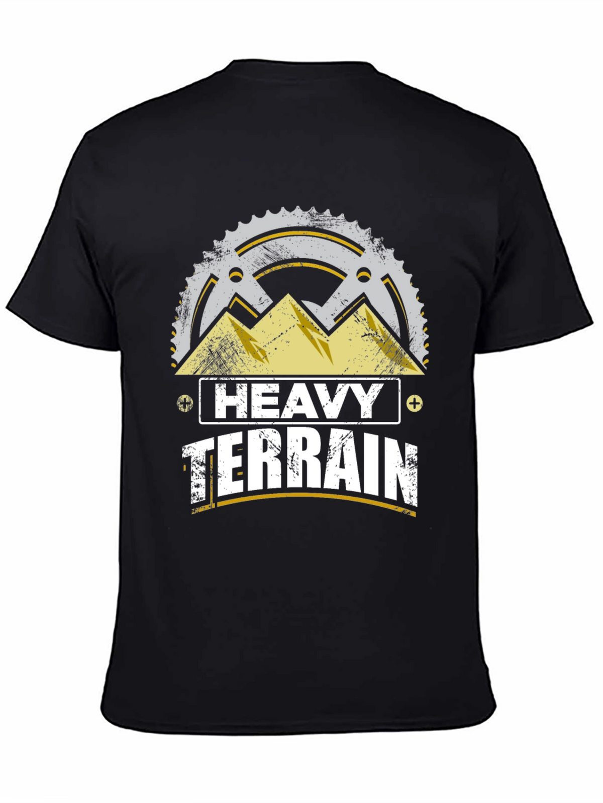 Heavy Terrain Mountain Bike T-Shirt - Black