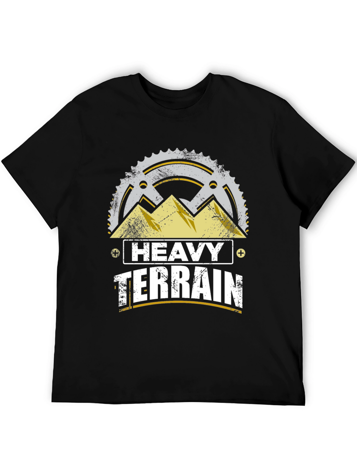 Heavy Terrain Mountain Bike T-Shirt - Black