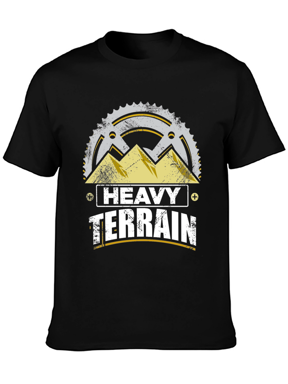 Heavy Terrain Mountain Bike T-Shirt - Black