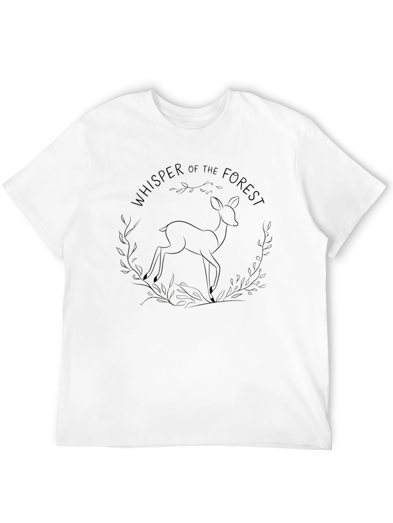 Whisper of the Forest Black Graphic Tee