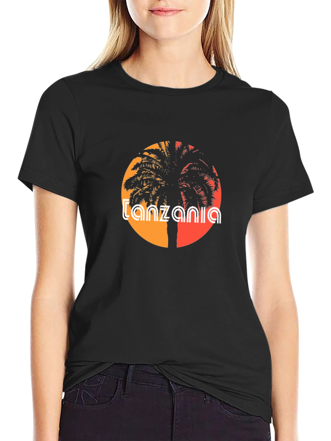 Tanzania Palm Graphic T-Shirt - Island Style