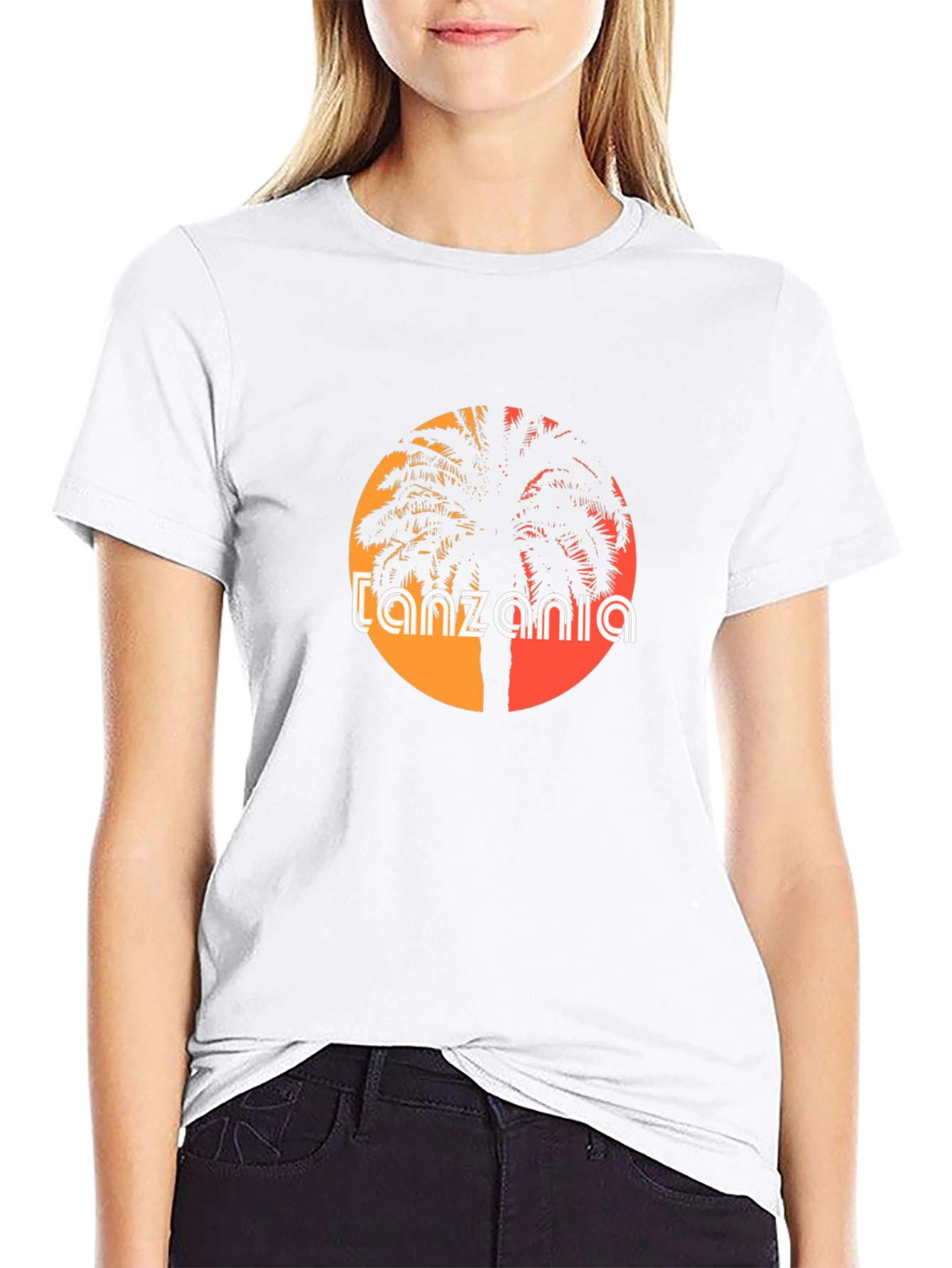 Tanzania Palm Graphic T-Shirt - Island Style