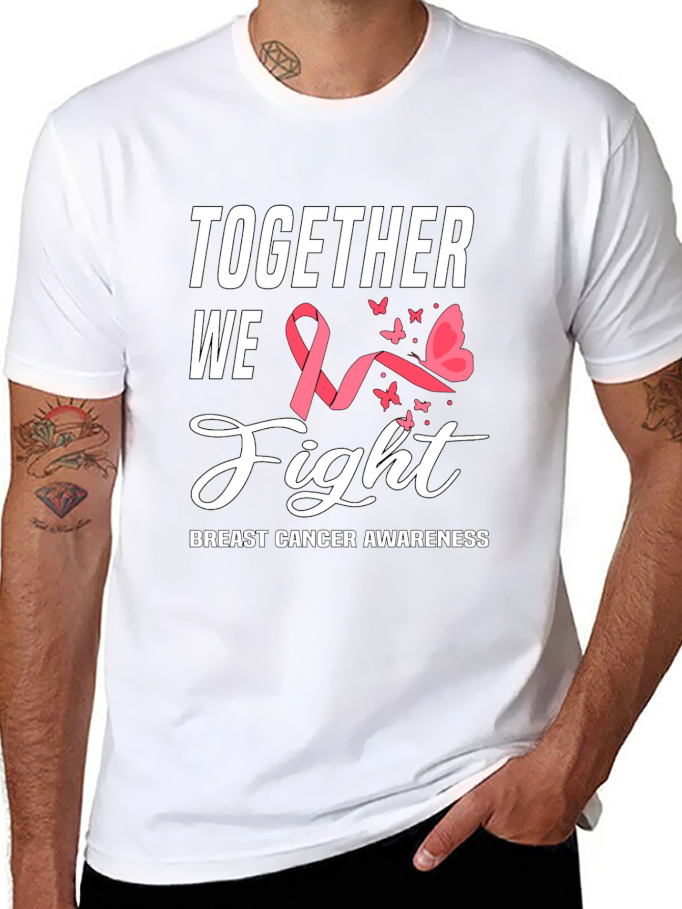 Breast Cancer Awareness Tee - Together We Fight