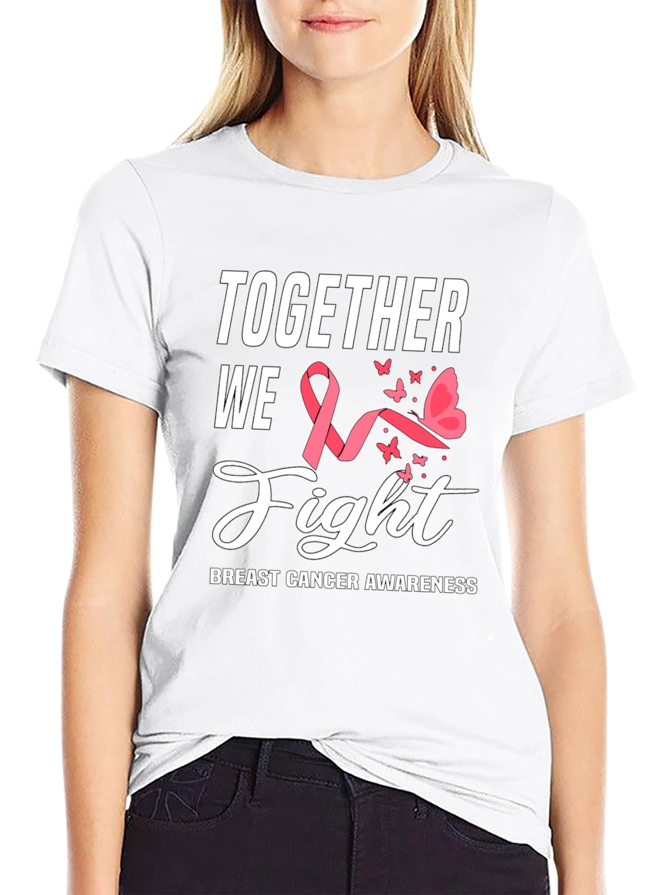 Breast Cancer Awareness Tee - Together We Fight