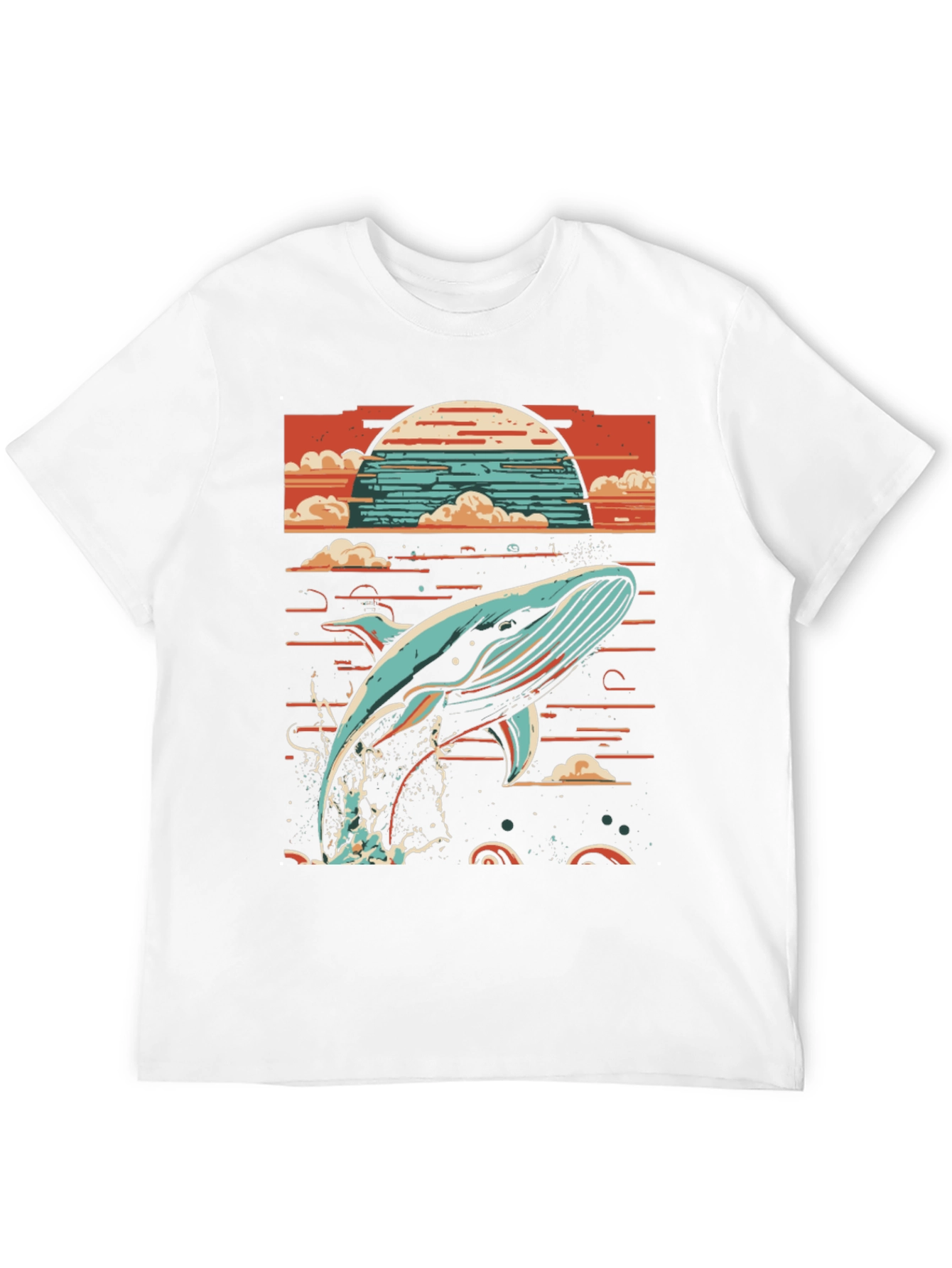 Whale Sunset Graphic Tee - Ocean Lovers T-Shirt