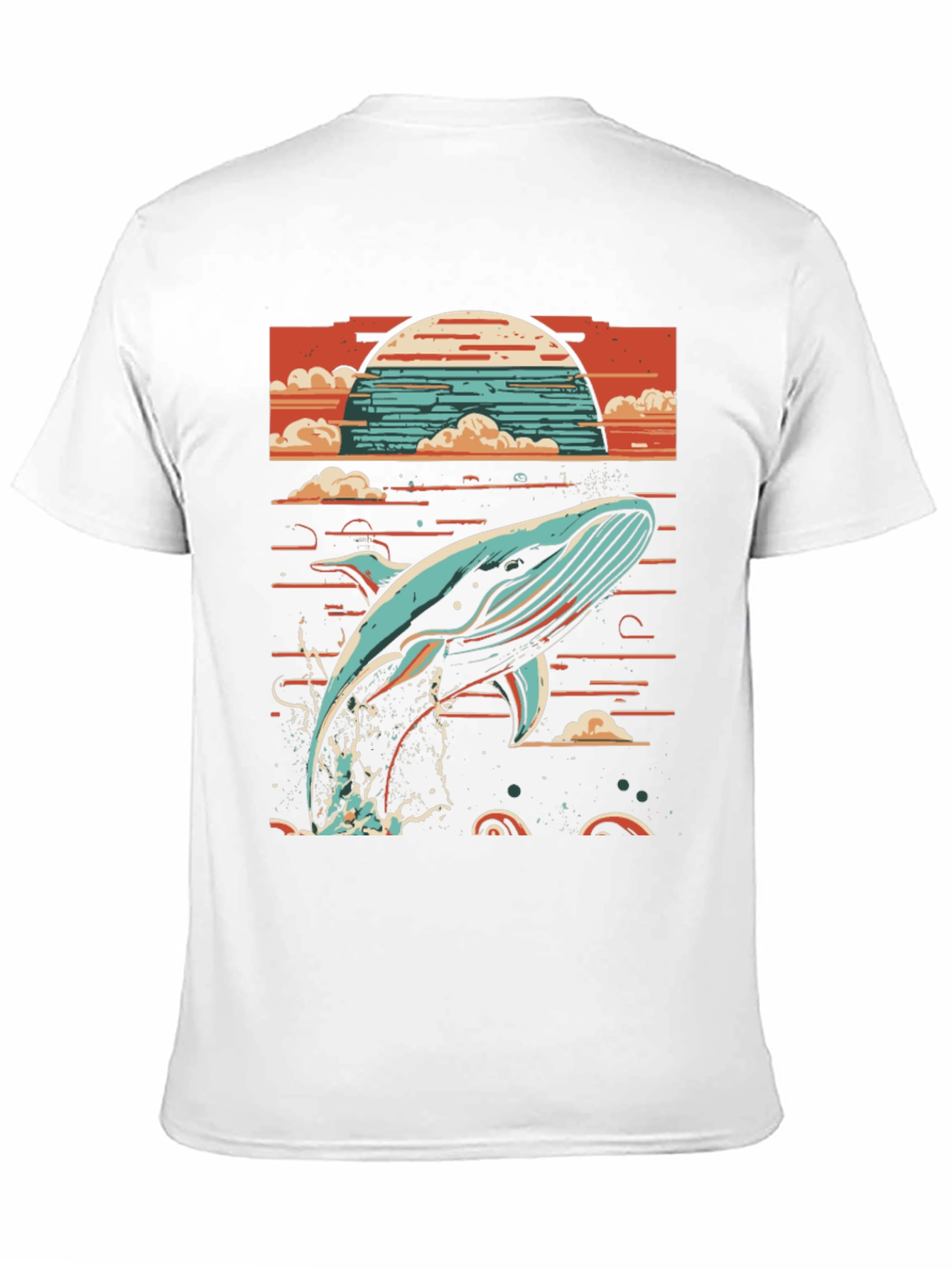 Whale Sunset Graphic Tee - Ocean Lovers T-Shirt