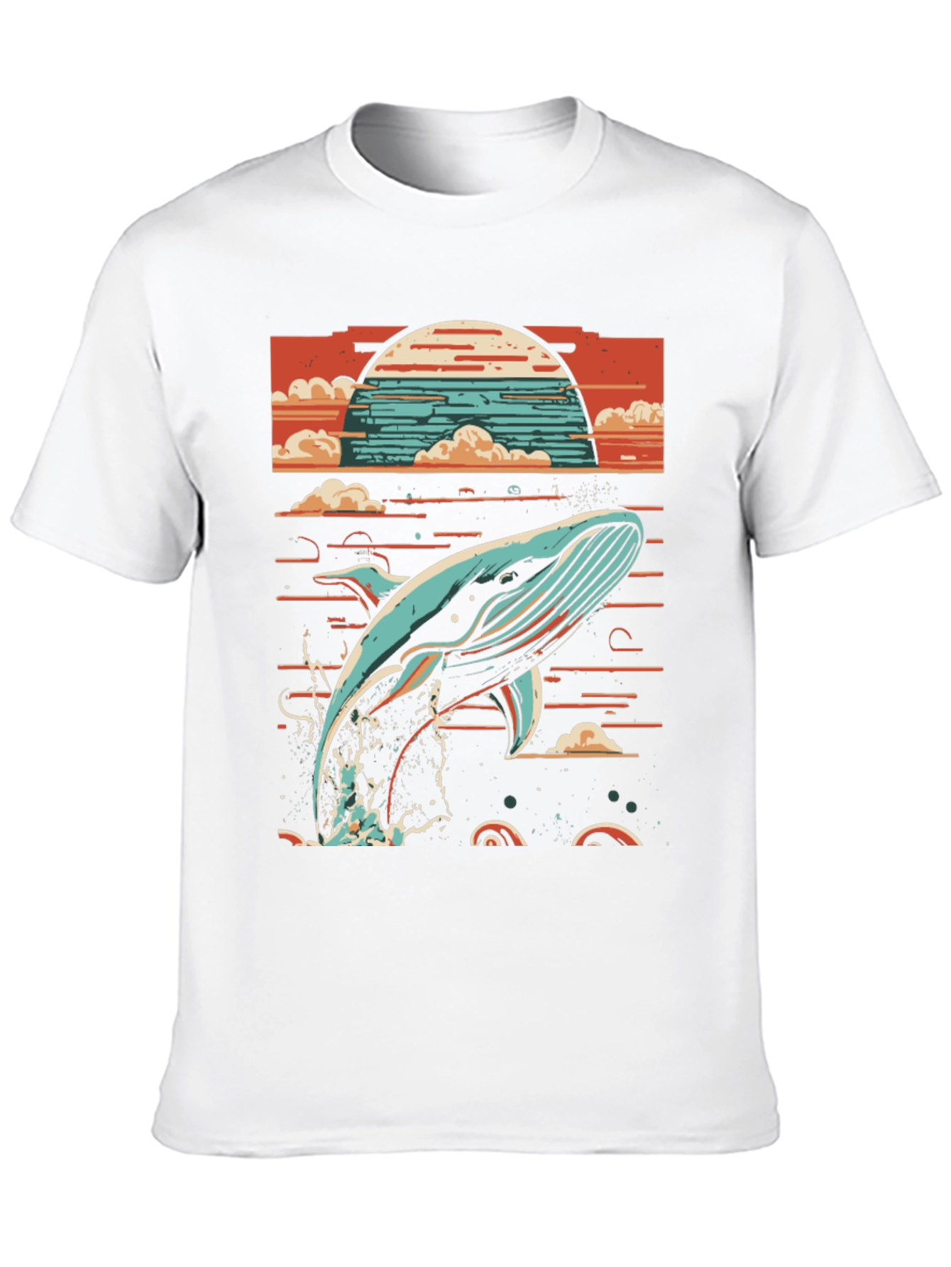 Whale Sunset Graphic Tee - Ocean Lovers T-Shirt