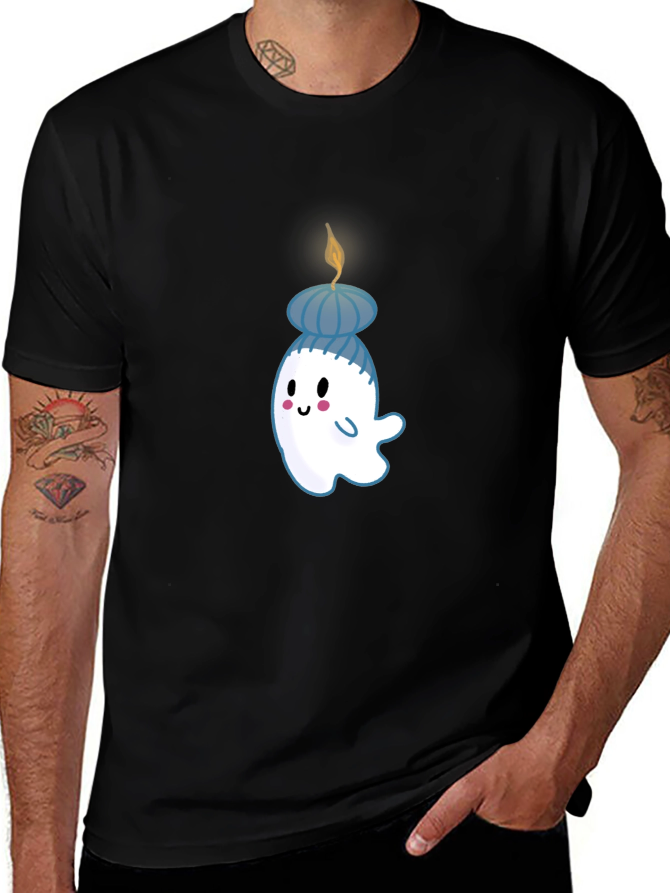 Ghost Candle T-Shirt - Cute & Unique