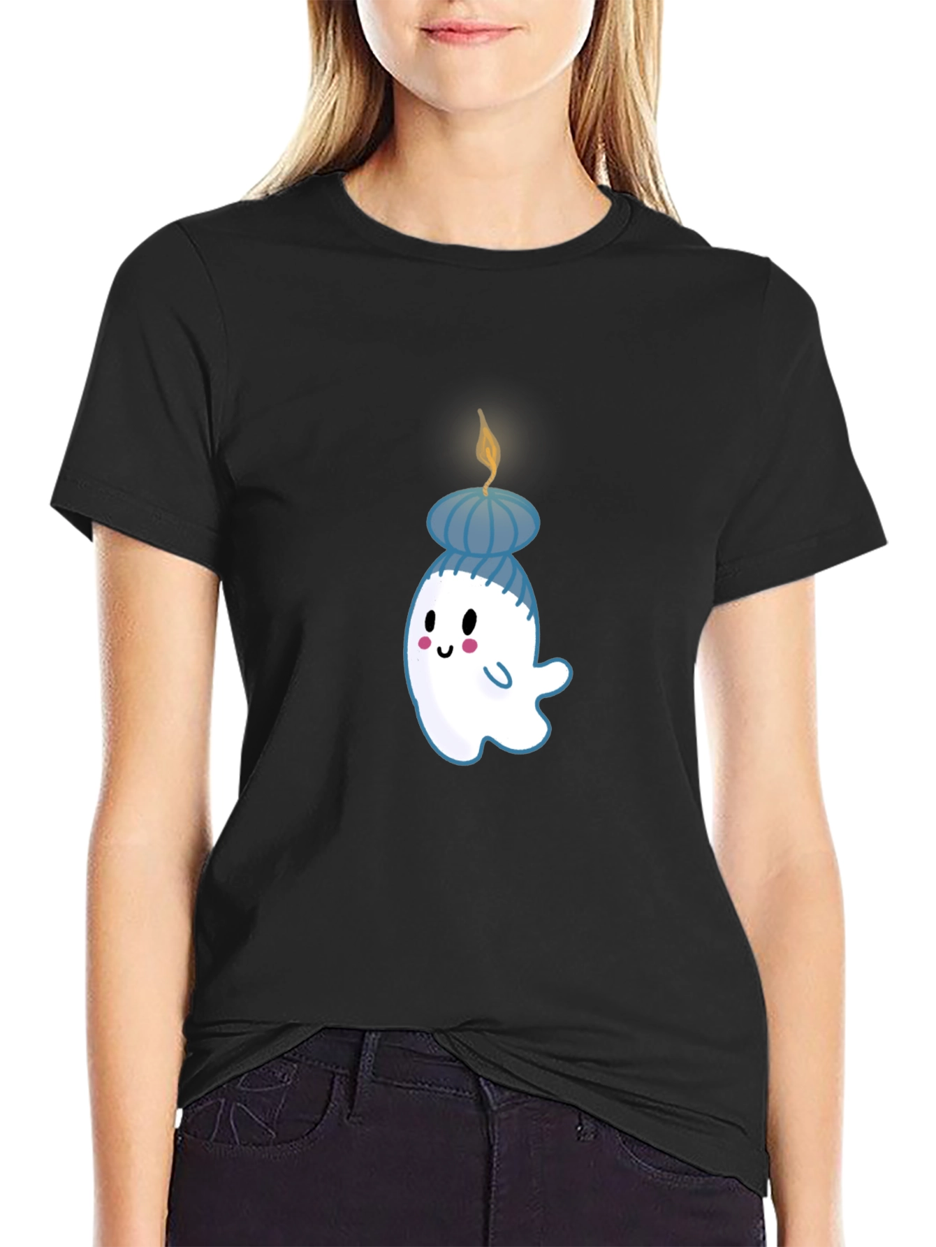 Ghost Candle T-Shirt - Cute & Unique