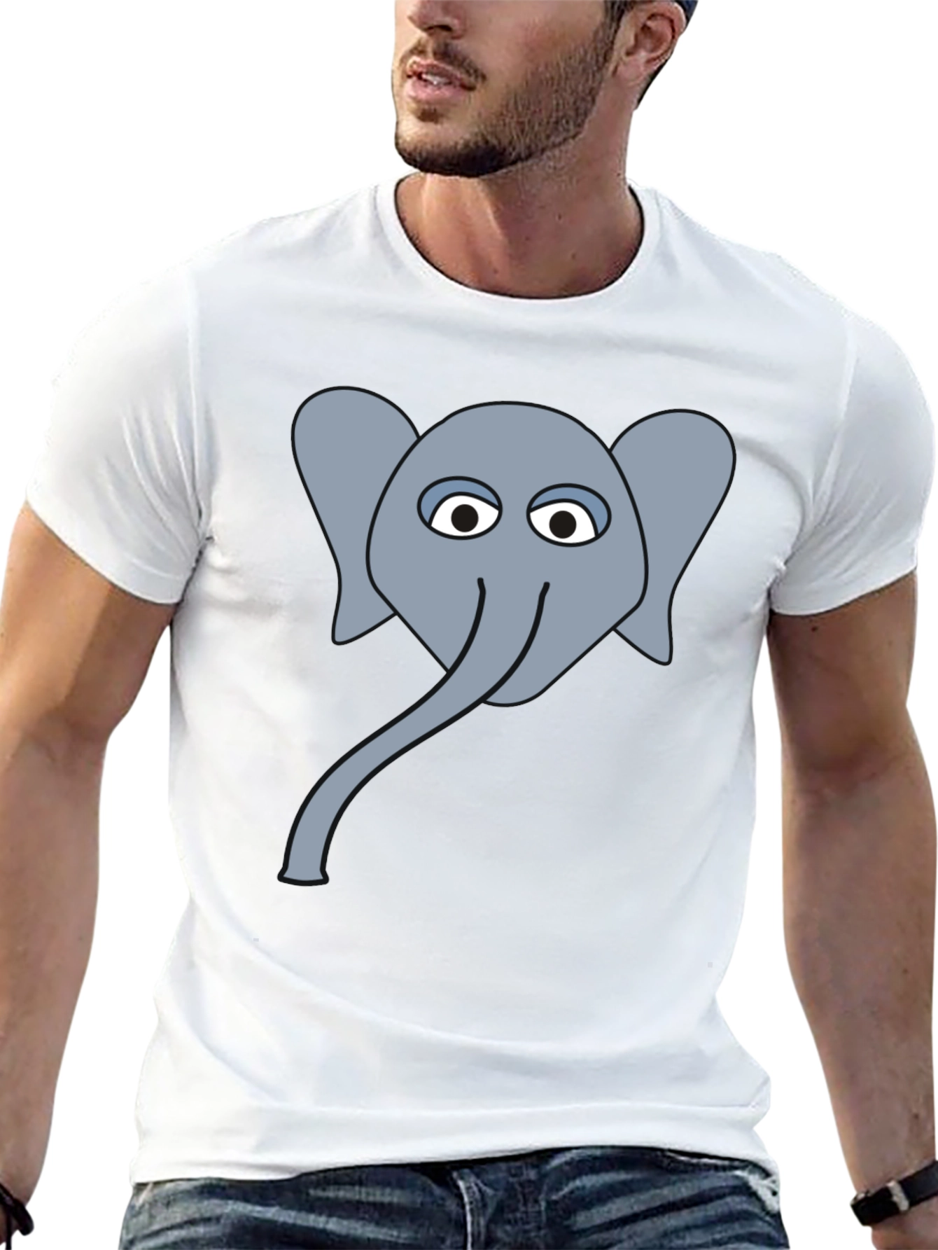 Elephant Graphic Tee - Mens Black T-Shirt