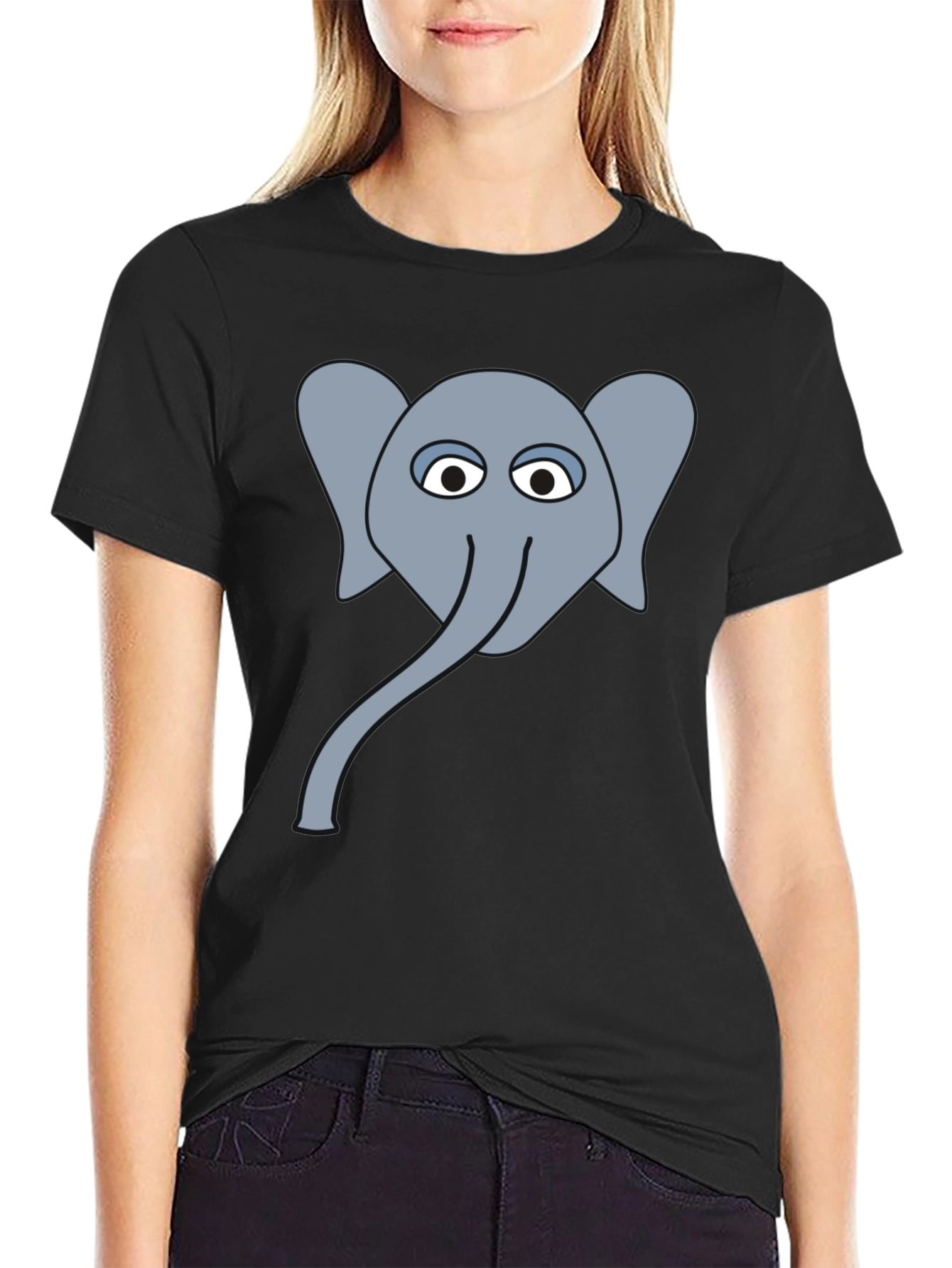 Elephant Graphic Tee - Mens Black T-Shirt