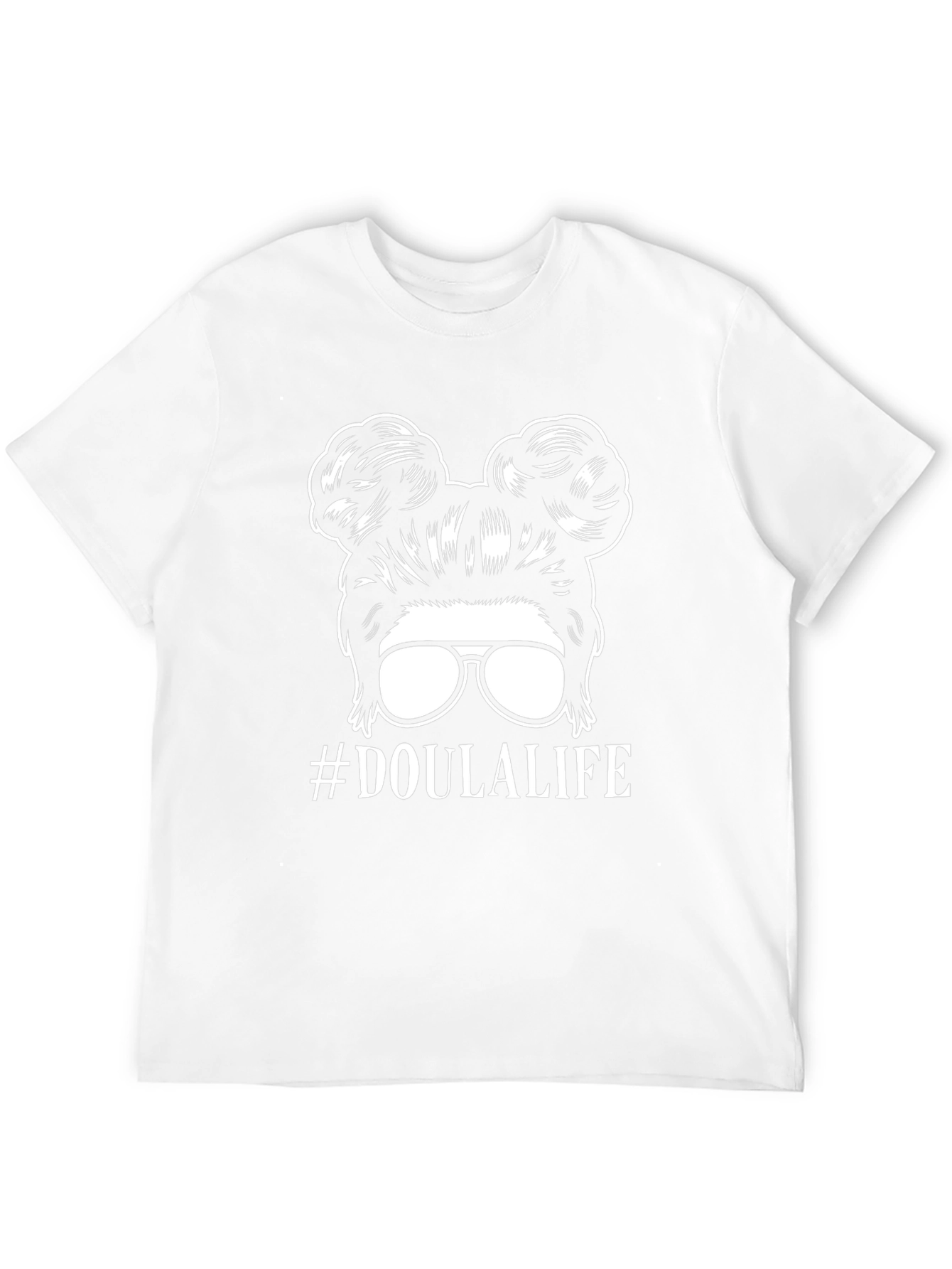 #DoulaLife Messy Bun T-Shirt - Cute & Comfy