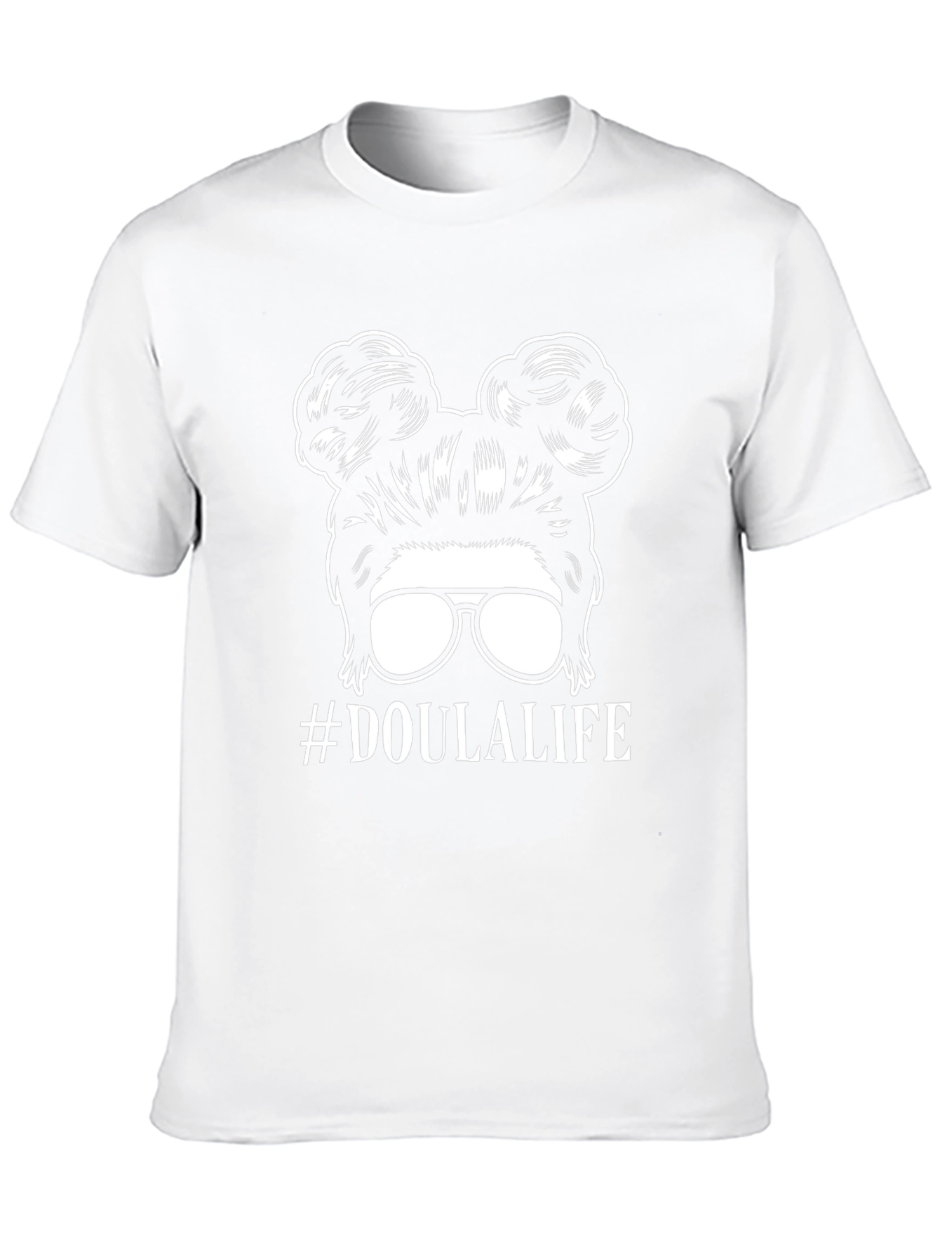 #DoulaLife Messy Bun T-Shirt - Cute & Comfy