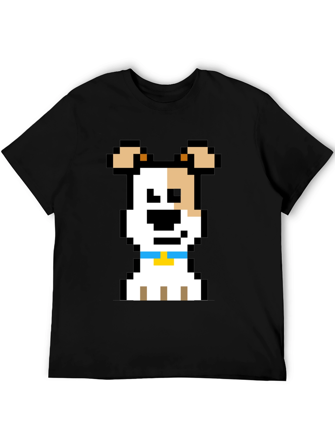 Pixel Dog Graphic Tee - Black T-Shirt