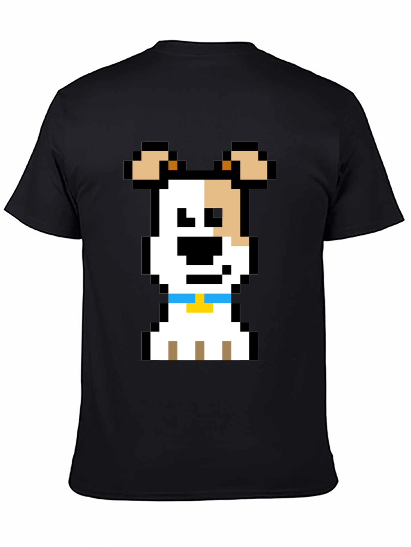 Pixel Dog Graphic Tee - Black T-Shirt