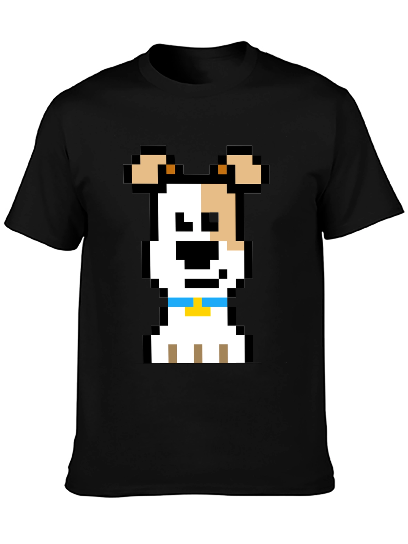 Pixel Dog Graphic Tee - Black T-Shirt