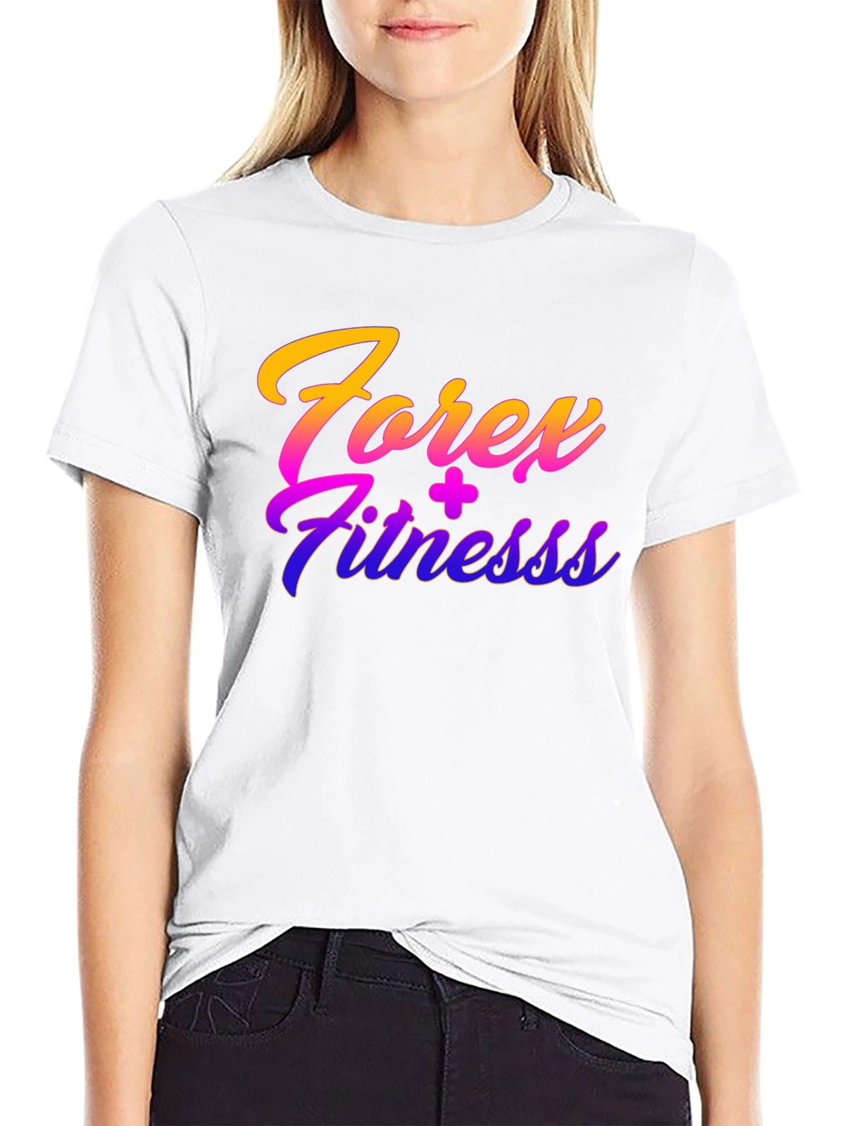 Forex Fitness Black Graphic T-Shirt