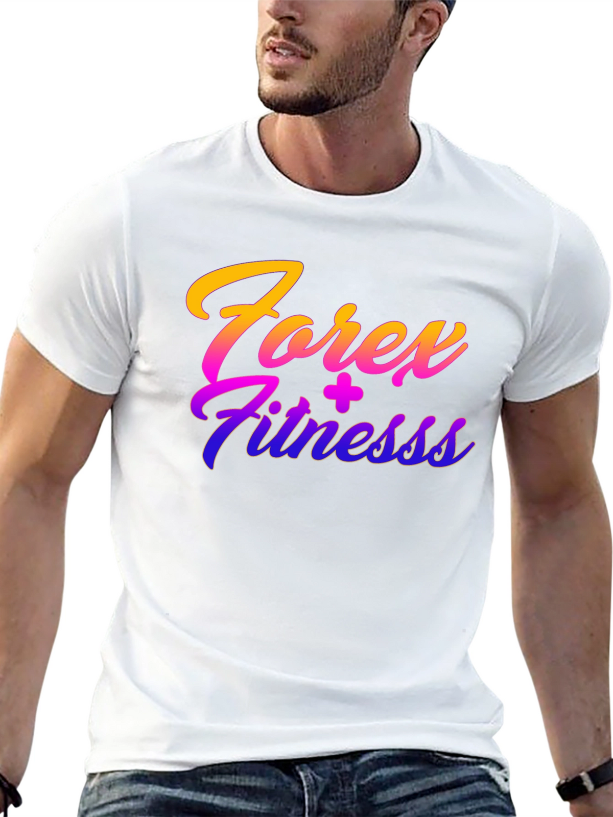 Forex Fitness Black Graphic T-Shirt