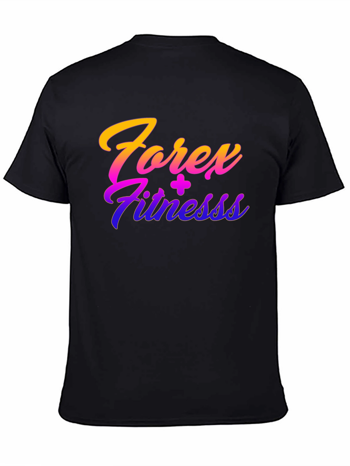 Forex Fitness Black Graphic T-Shirt